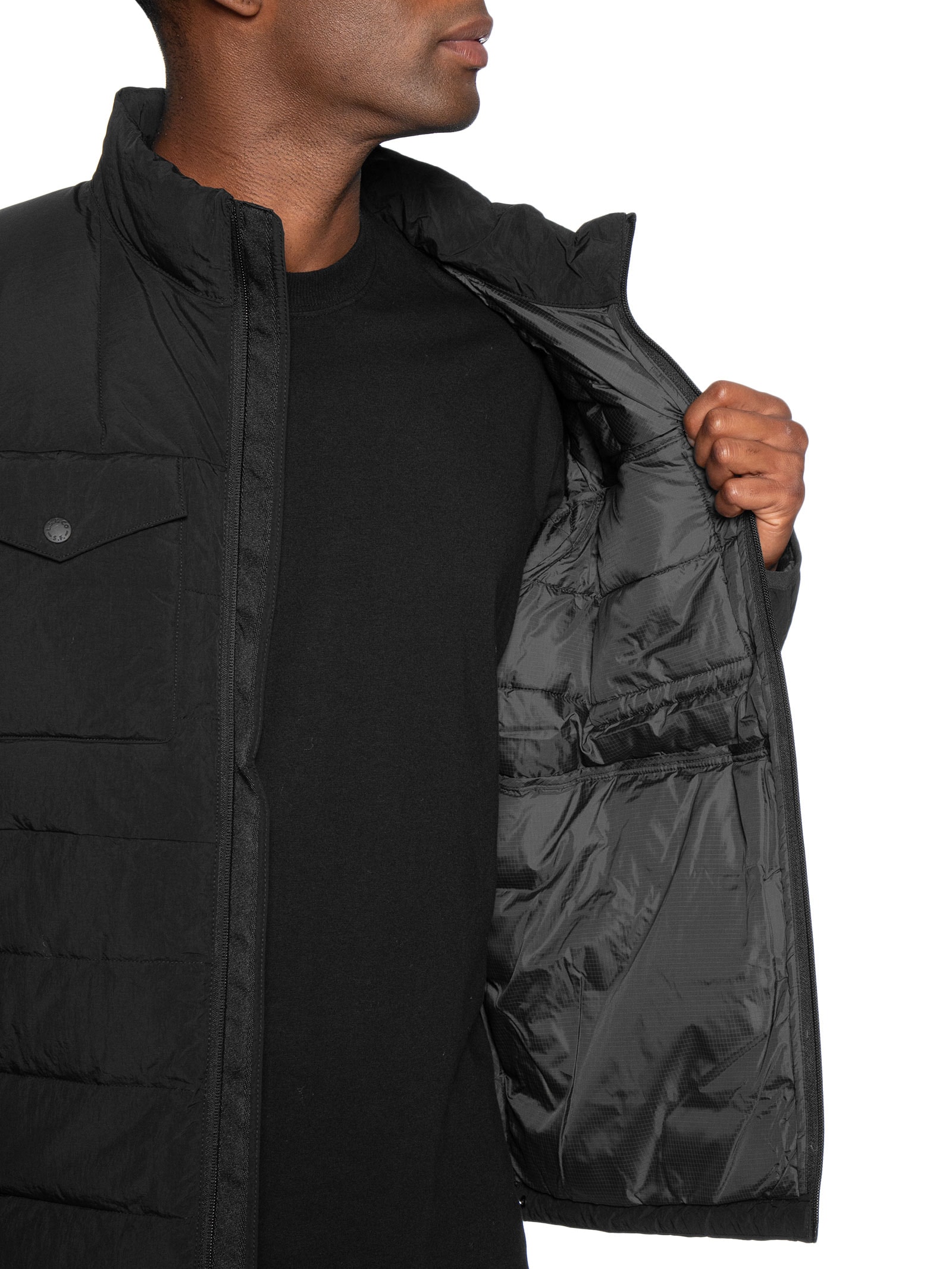 Jaqueta Masculina Puffer Matelassada Preto Levi's