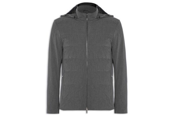 Jaqueta Masculina Puffer Mescla Grafite - Cinza