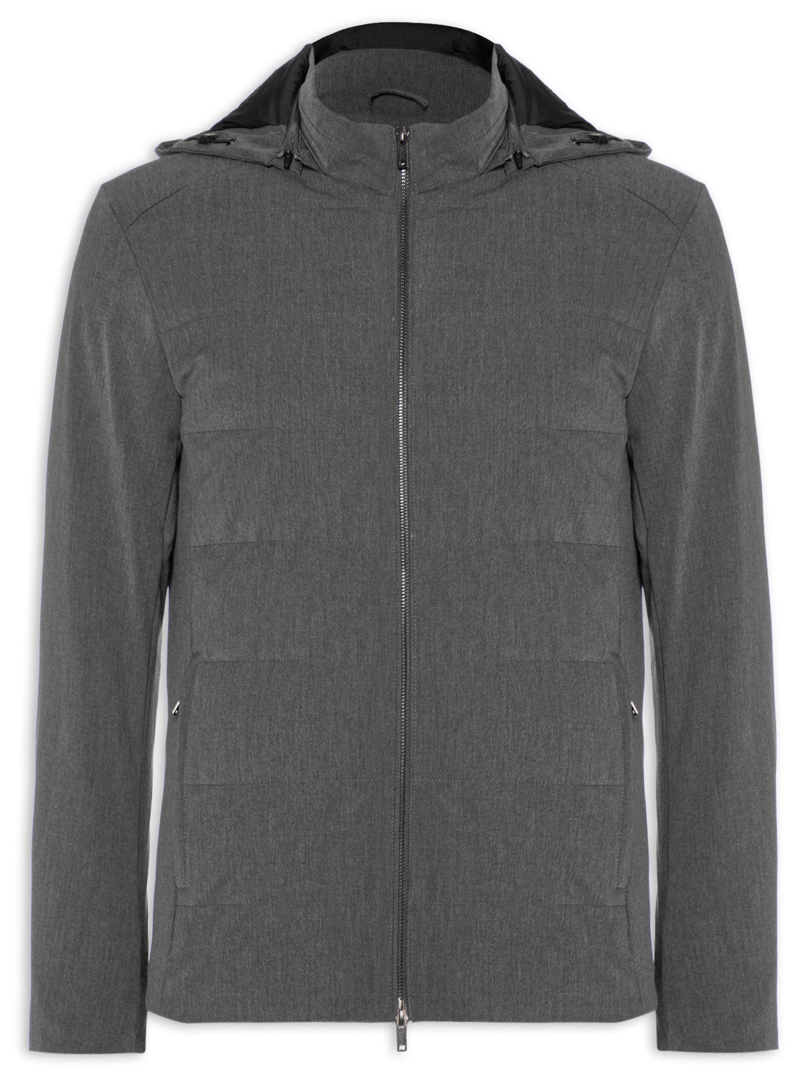 Jaqueta Masculina Puffer Mescla Grafite Cinza Oficina Reserva