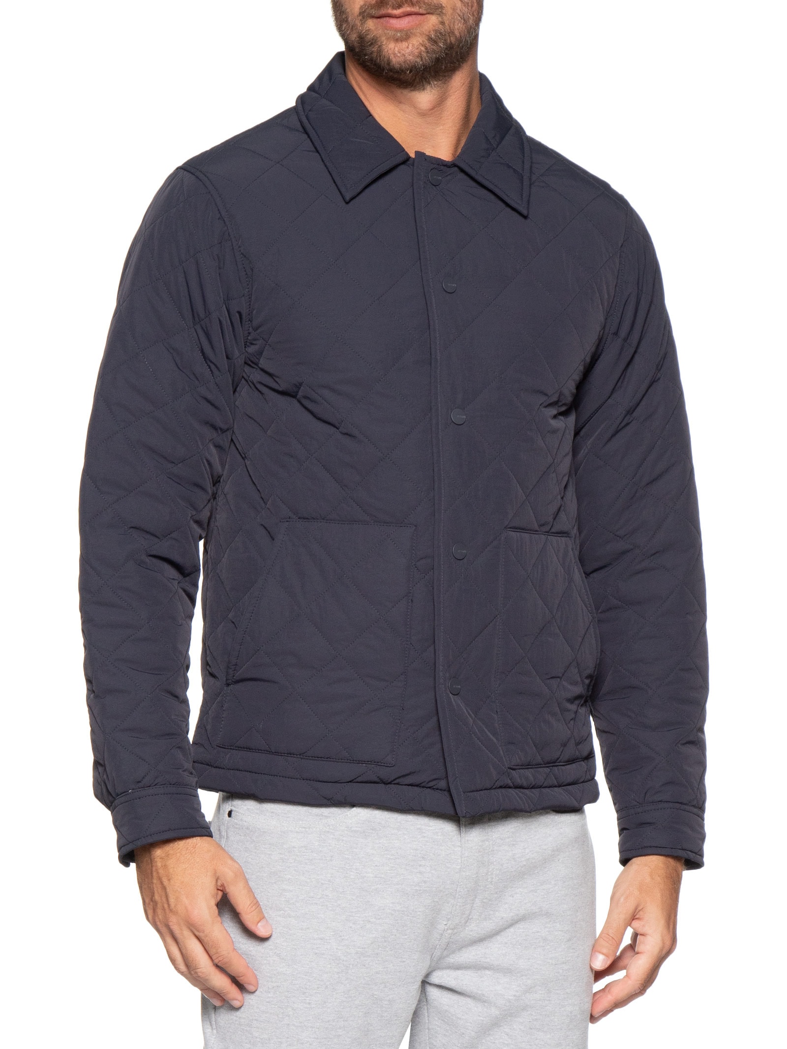 Jaqueta Masculina Puffer Novo Matelasse Azul Reserva