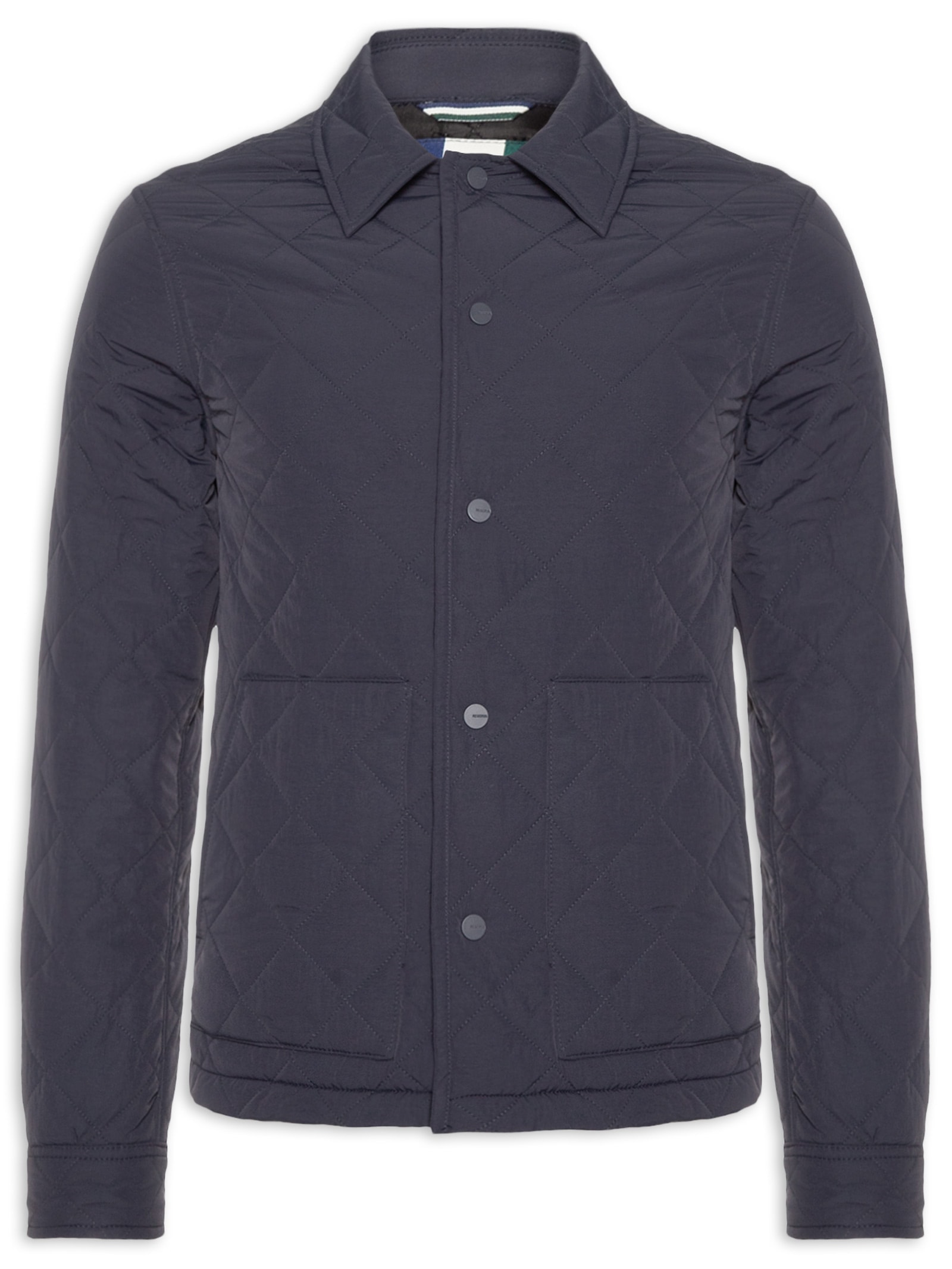Jaqueta Masculina Puffer Novo Matelasse Azul Reserva