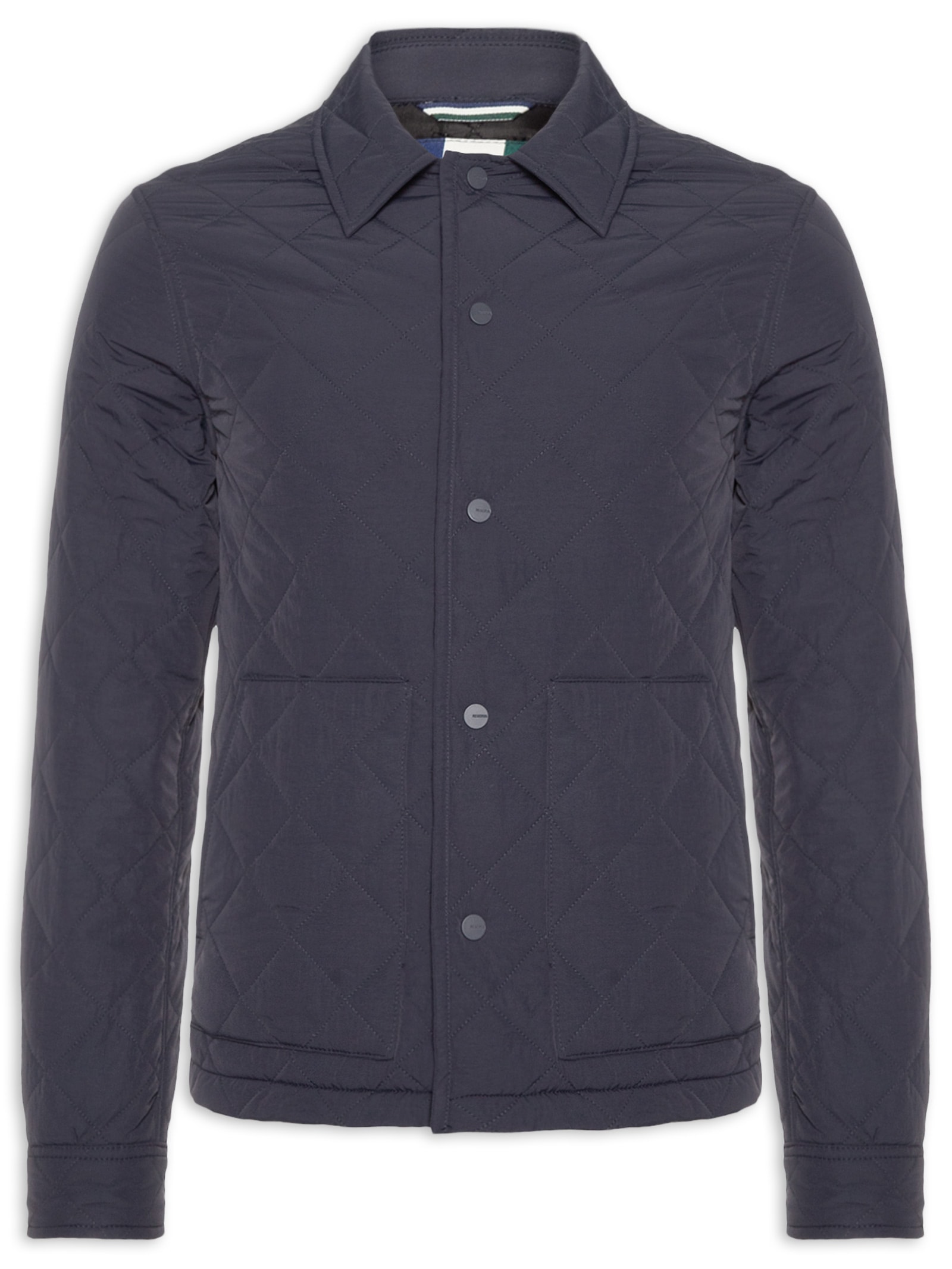 Jaqueta Masculina Puffer Novo Matelasse Azul Reserva