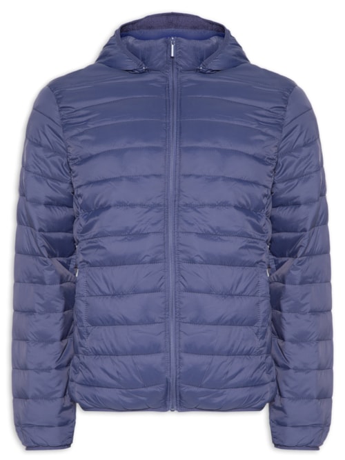 Jaqueta Masculina Puffer Nylon – Azul