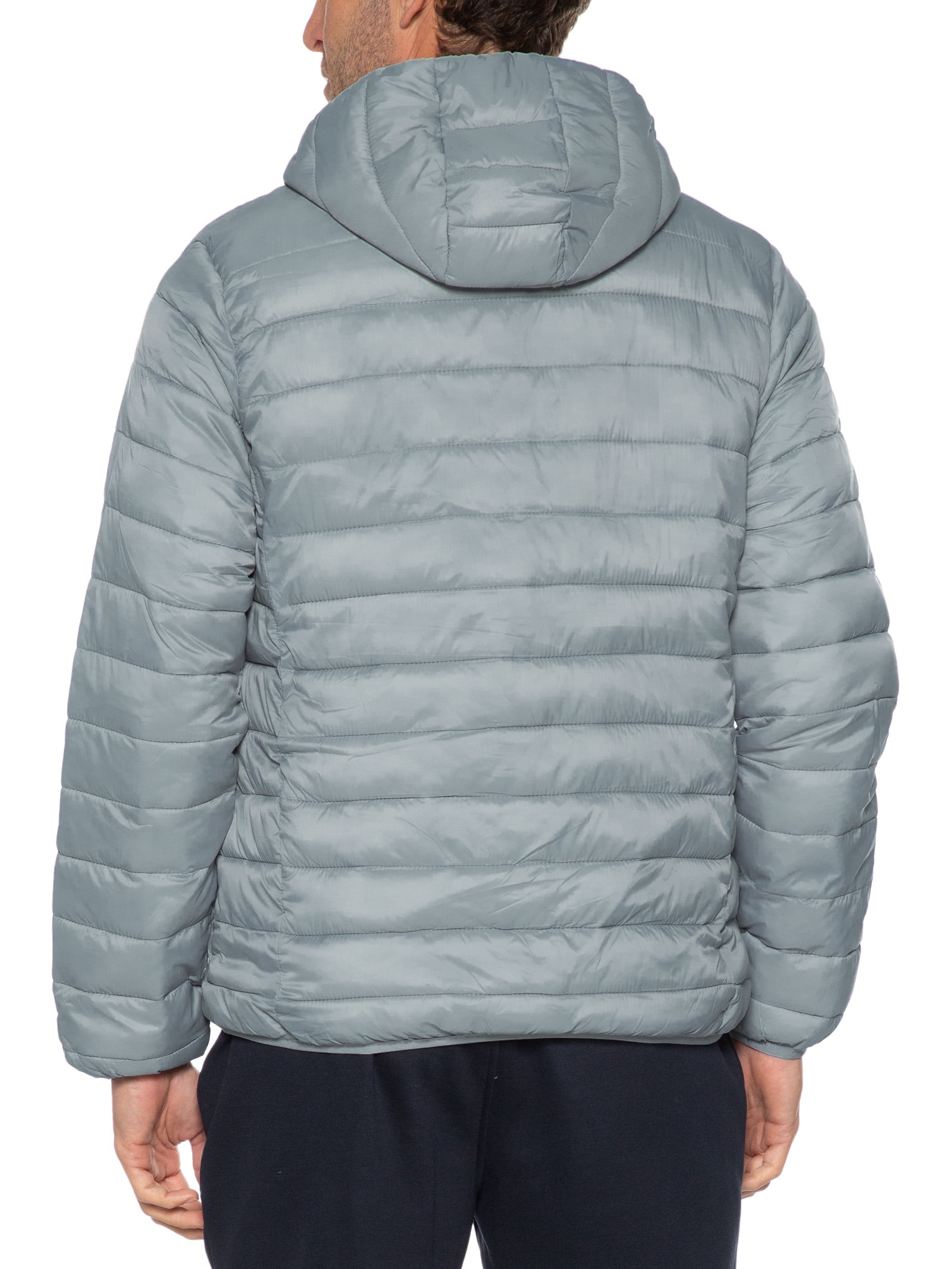 Jaqueta Masculina Puffer Nylon Cinza Basiq Men