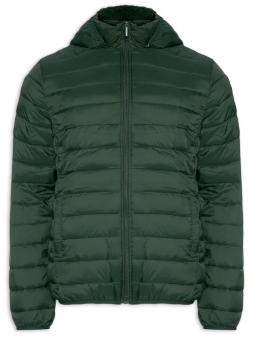 Jaqueta Masculina Puffer Nylon – Verde