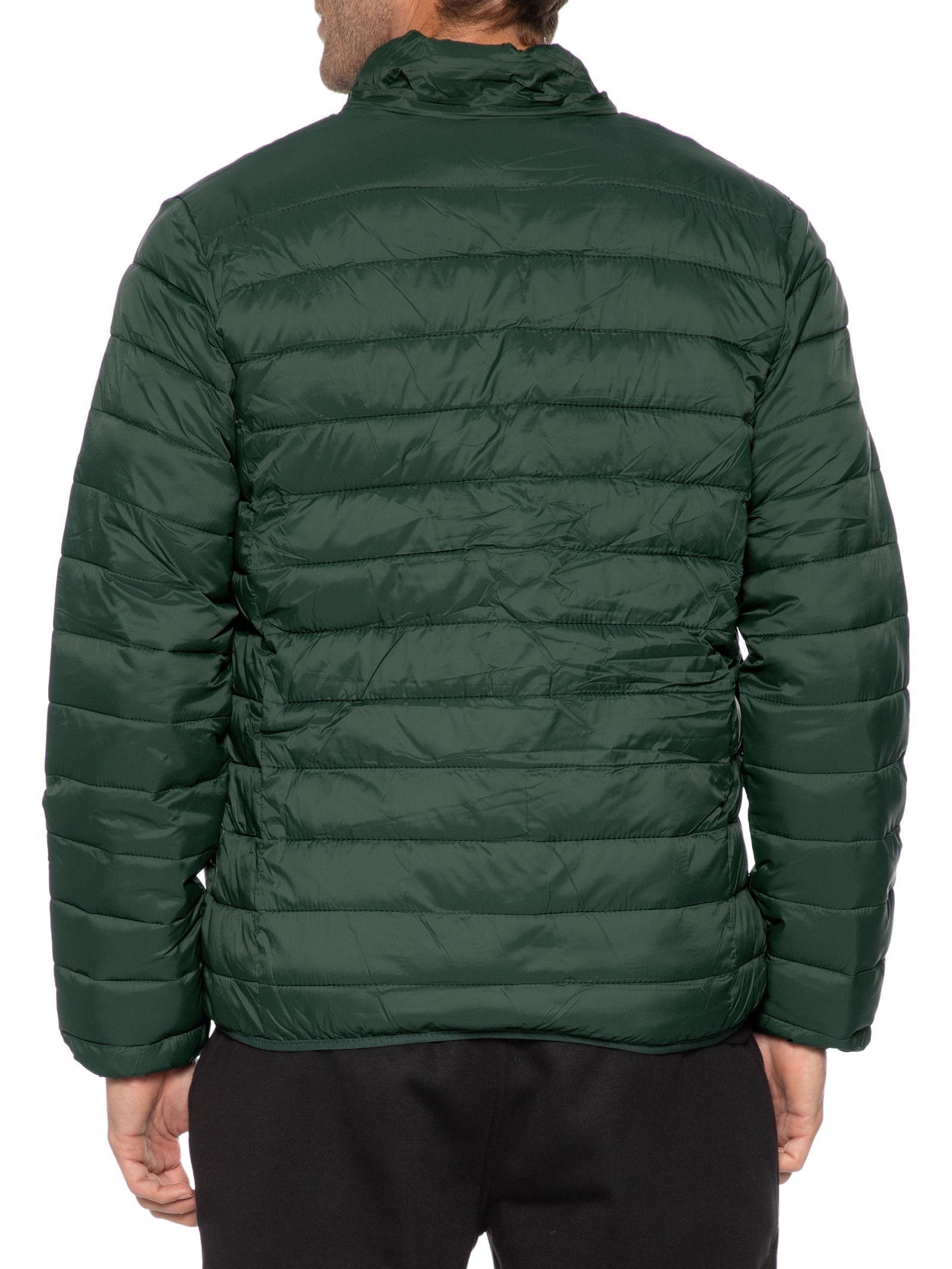 Jaqueta Masculina Puffer Nylon Verde Basiq Men