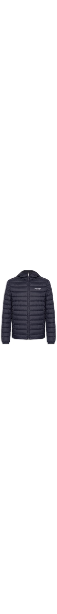 Jaqueta Masculina Puffer Piumino Com Capuz - Azul