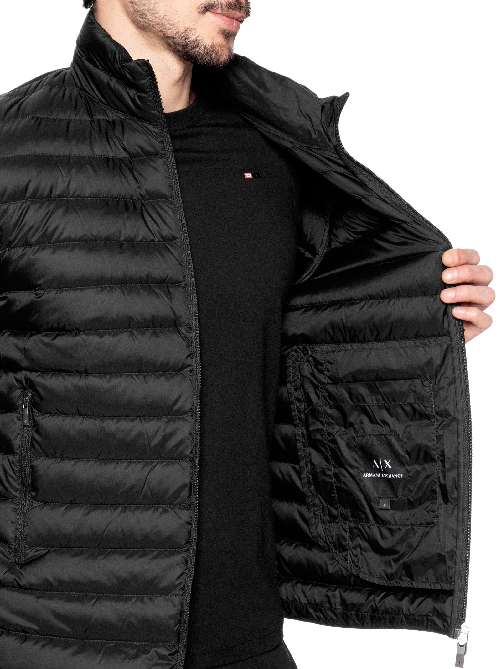 Jaqueta Masculina Puffer Piumino Down Jacket Azul Armani Exchange
