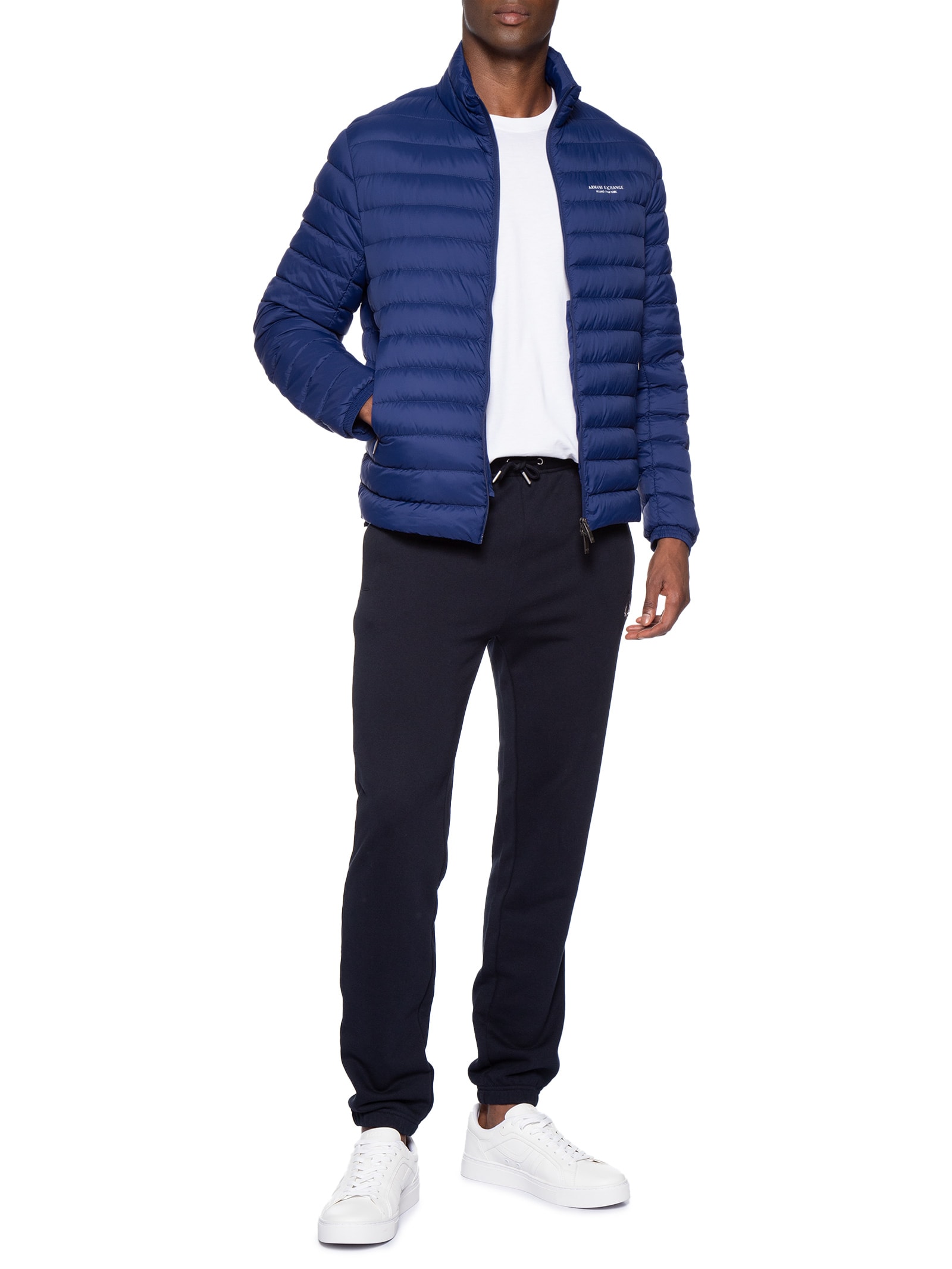 Jaqueta Masculina Puffer Piumino Down Jacket Azul Armani Exchange