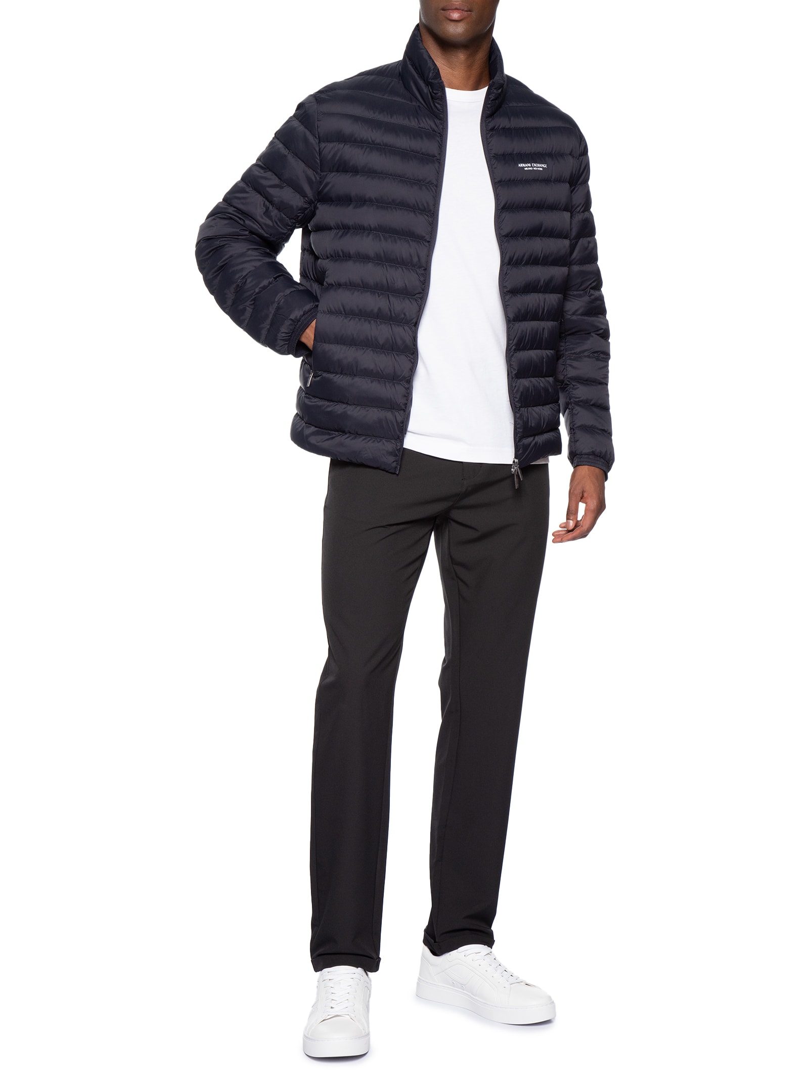 Jaqueta Masculina Puffer Piumino Down Jacket Azul Armani Exchange