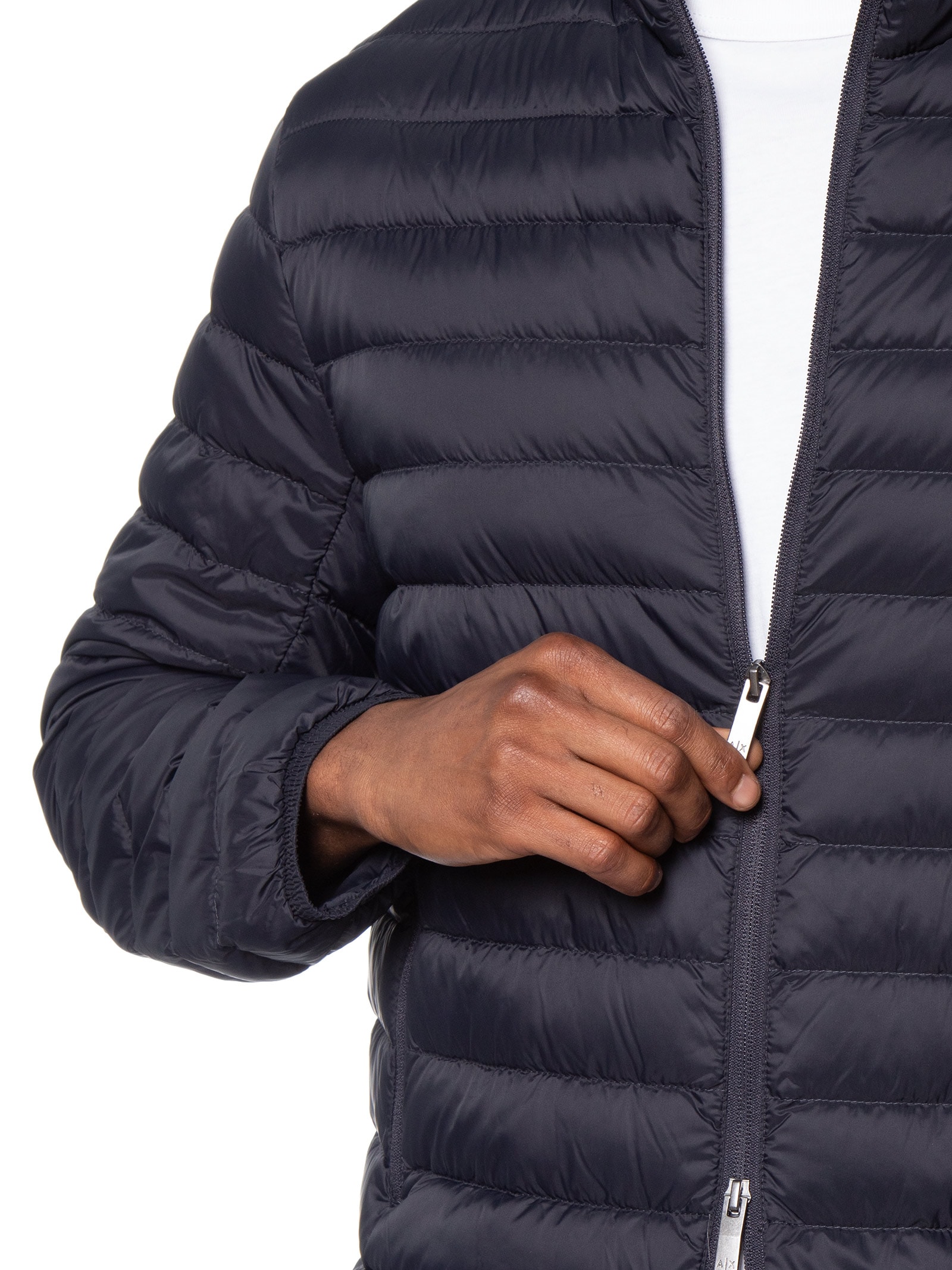 Jaqueta Masculina Puffer Piumino Down Jacket Azul Armani Exchange