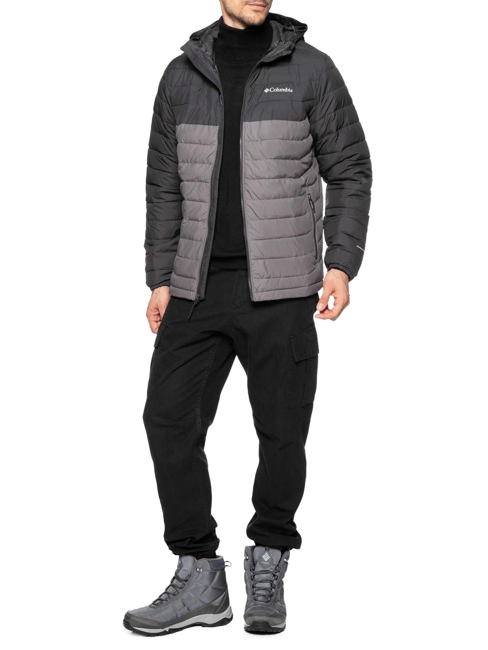 Jaqueta Masculina Puffer Powder Lite II Cinza Columbia