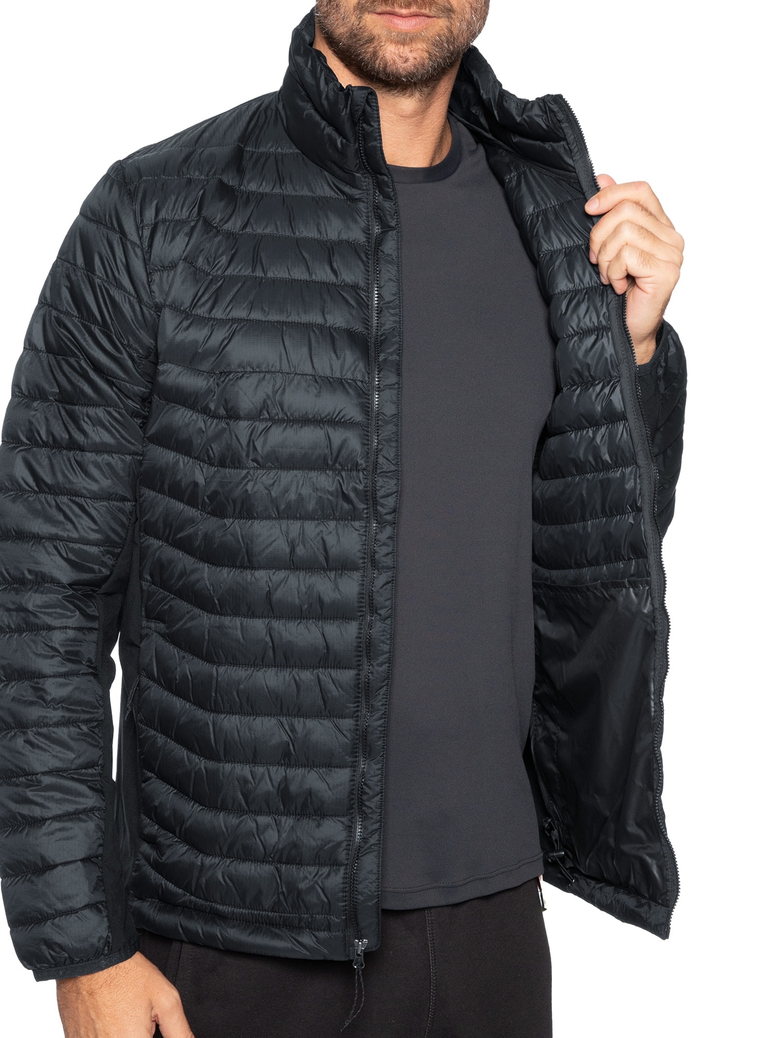 Jaqueta Masculina Puffer Powder Pass™ Hybrid Preto Columbia
