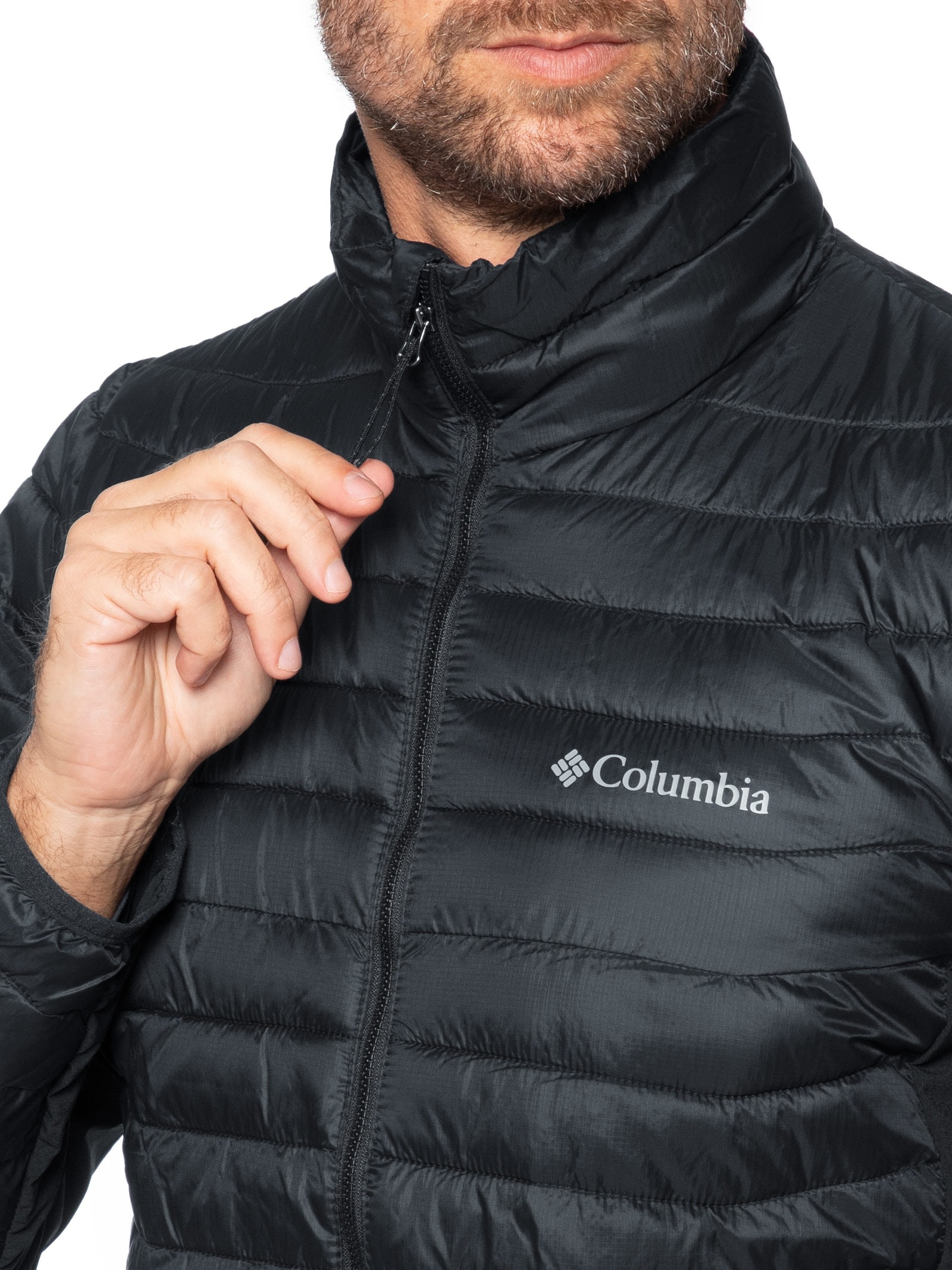 Jaqueta Masculina Puffer Powder Pass™ Hybrid Preto Columbia