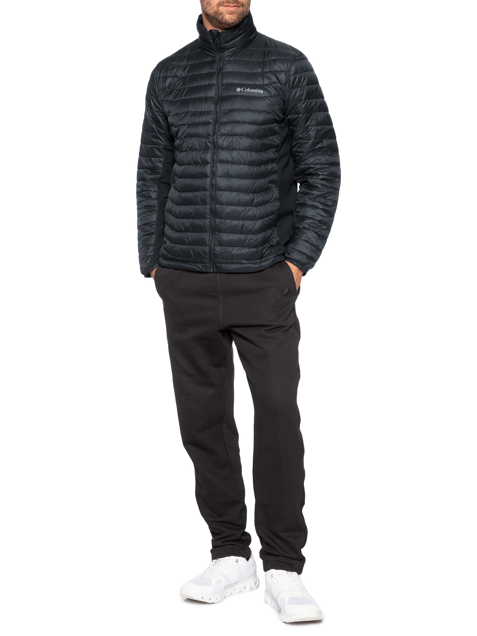 Jaqueta Masculina Puffer Powder Pass™ Hybrid Preto Columbia