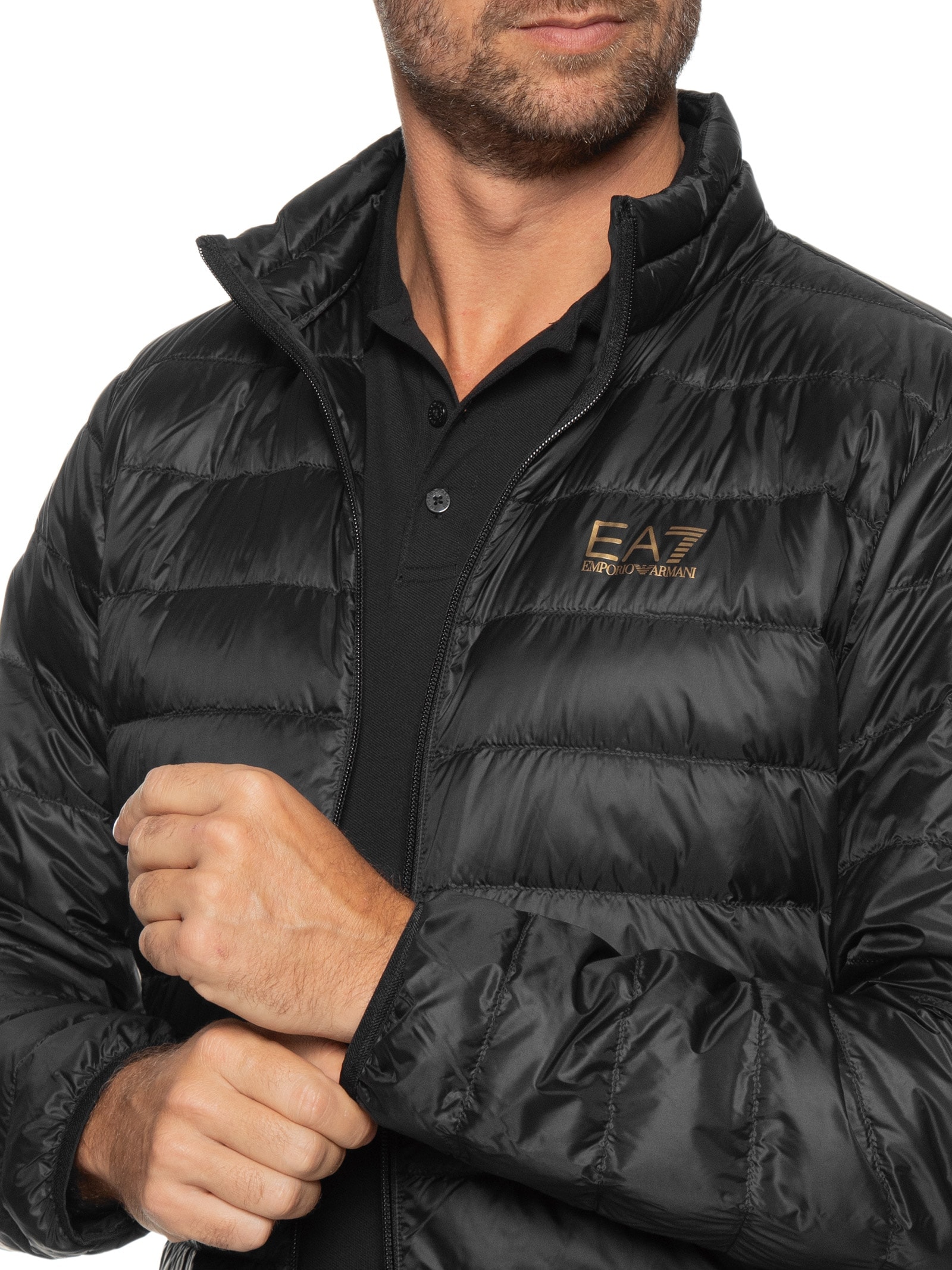 Ea7 Emporio Armani - Jaqueta Masculina Puffer - Preto