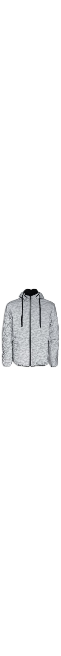Jaqueta Masculina Puffer Refletiva - Cinza