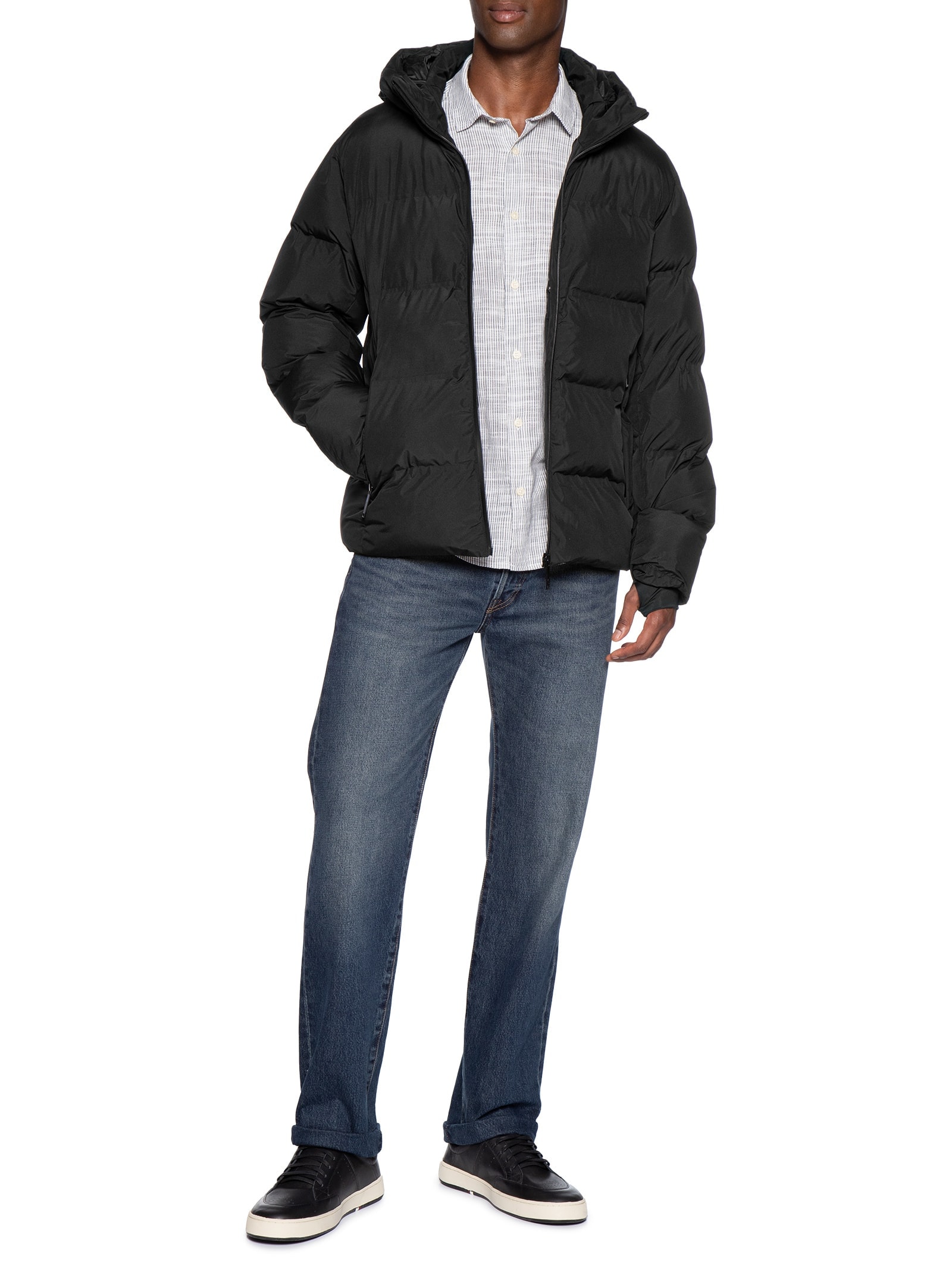 Jaqueta Masculina Puffer Selada Preto Reserva