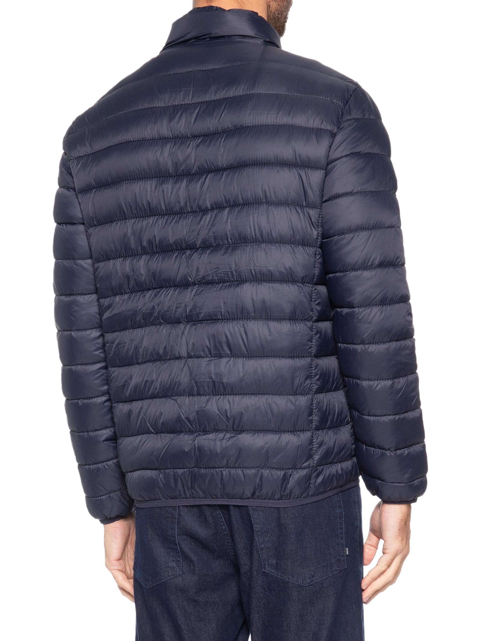 Jaqueta Masculina Puffer Sem Gorro Azul Basiq Men