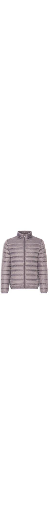 Jaqueta Masculina Puffer Sem Gorro - Cinza