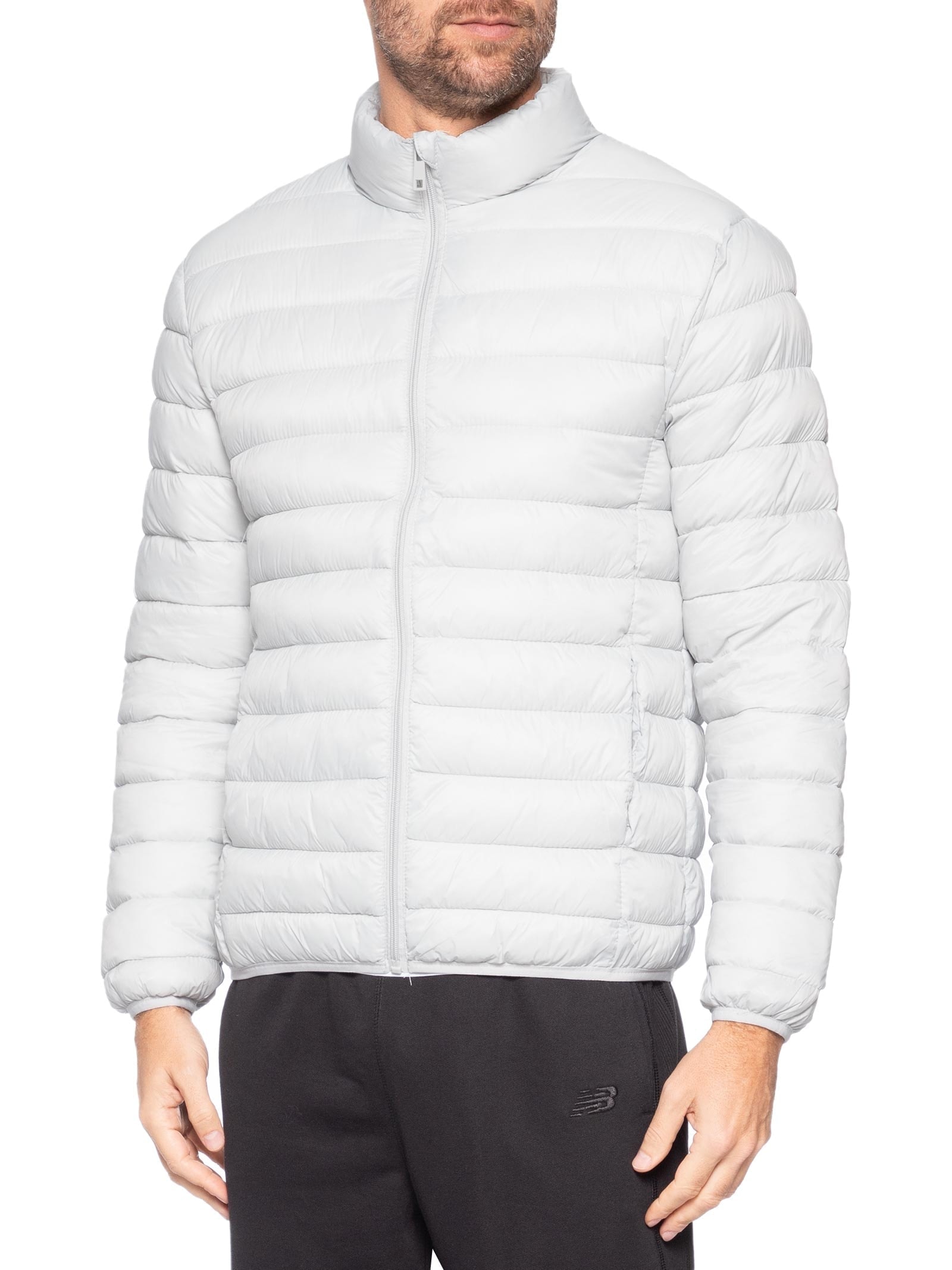 Jaqueta Masculina Puffer Sem Gorro Cinza Basiq Men