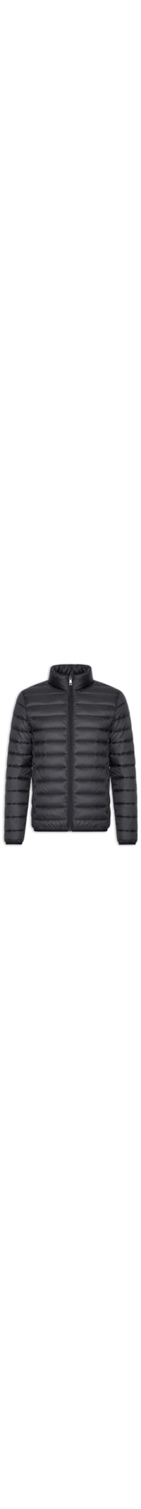 Jaqueta Masculina Puffer Sem Gorro - Preto