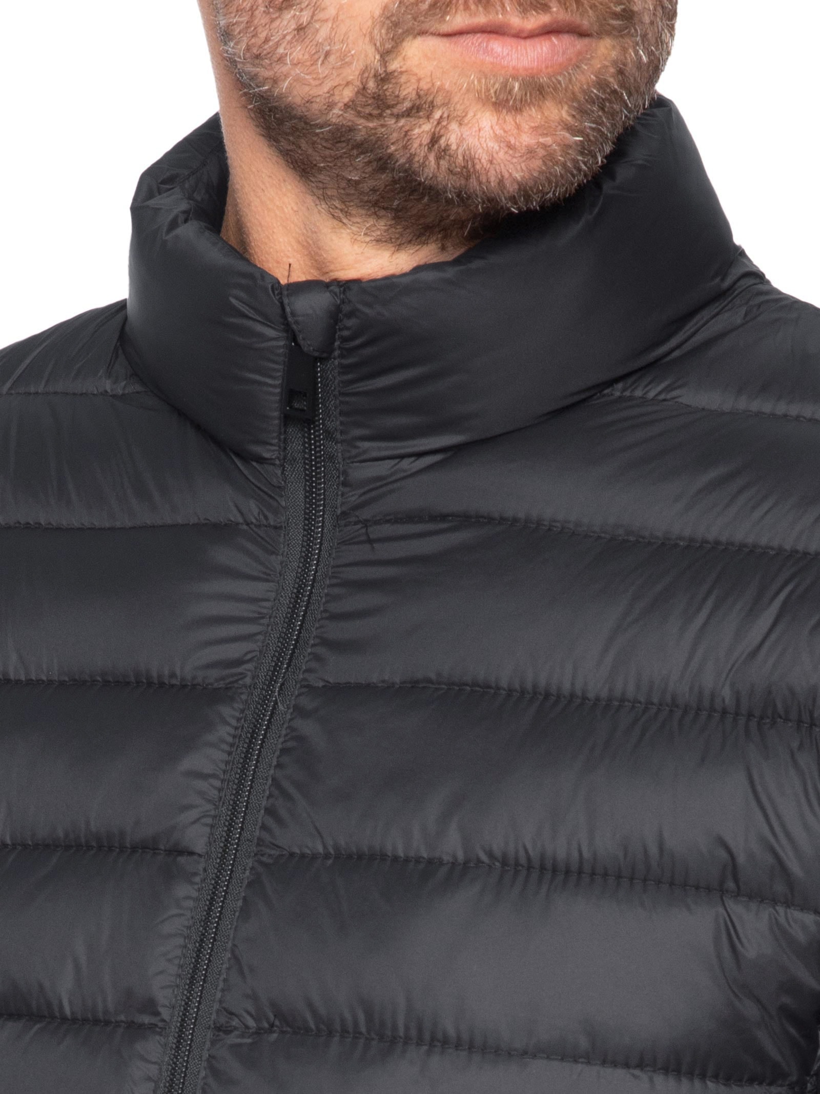 Jaqueta Masculina Puffer Sem Gorro Preto Basiq Men
