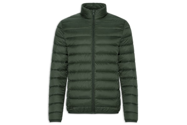 Jaqueta Masculina Puffer Sem Gorro - Verde