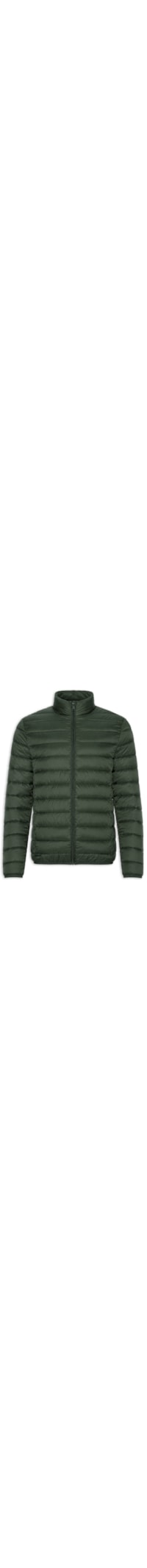Jaqueta Masculina Puffer Sem Gorro - Verde