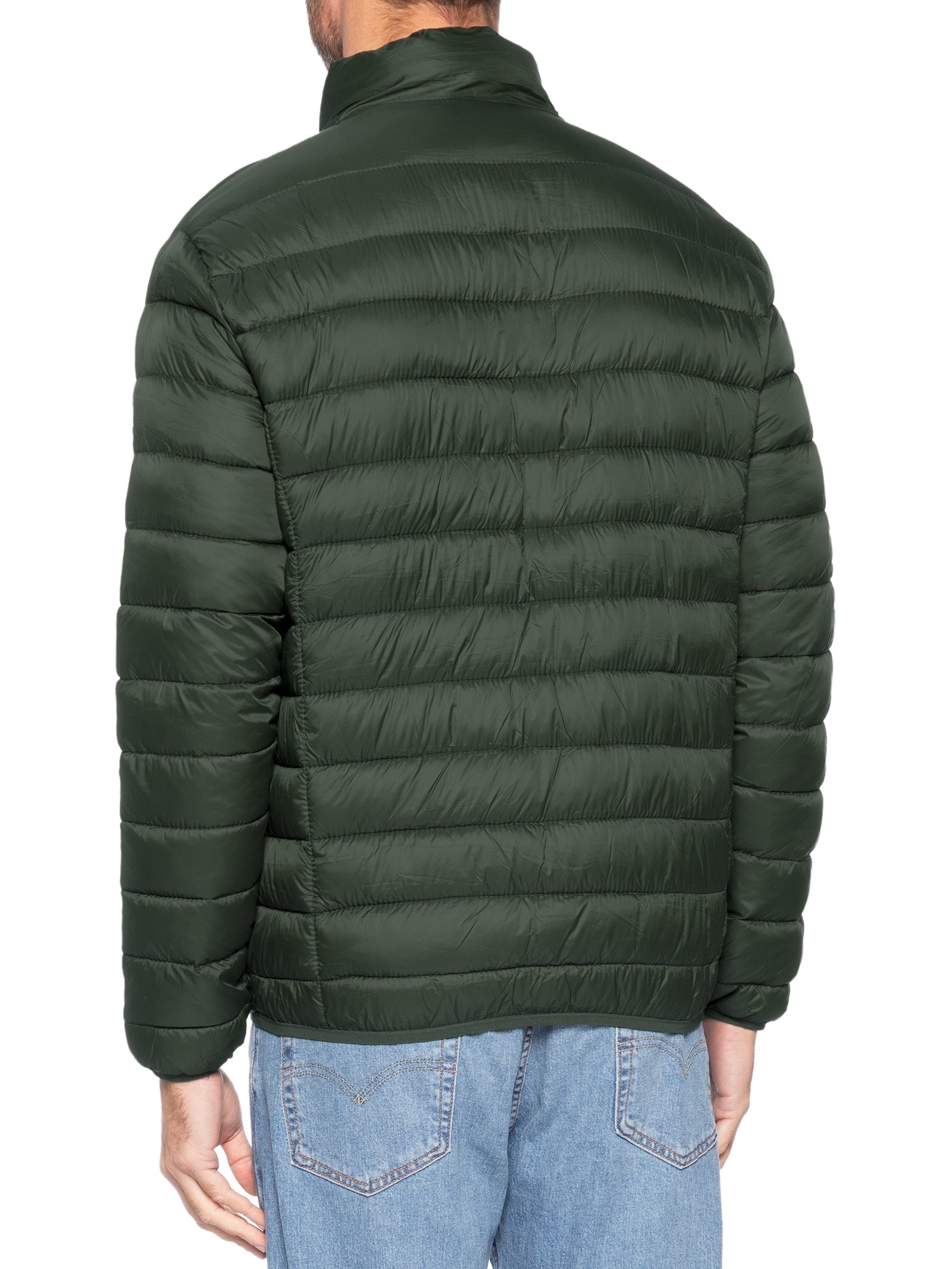 Jaqueta Masculina Puffer Sem Gorro Verde Basiq Men