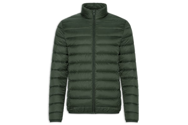 Jaqueta Masculina Puffer Sem Gorro - Verde