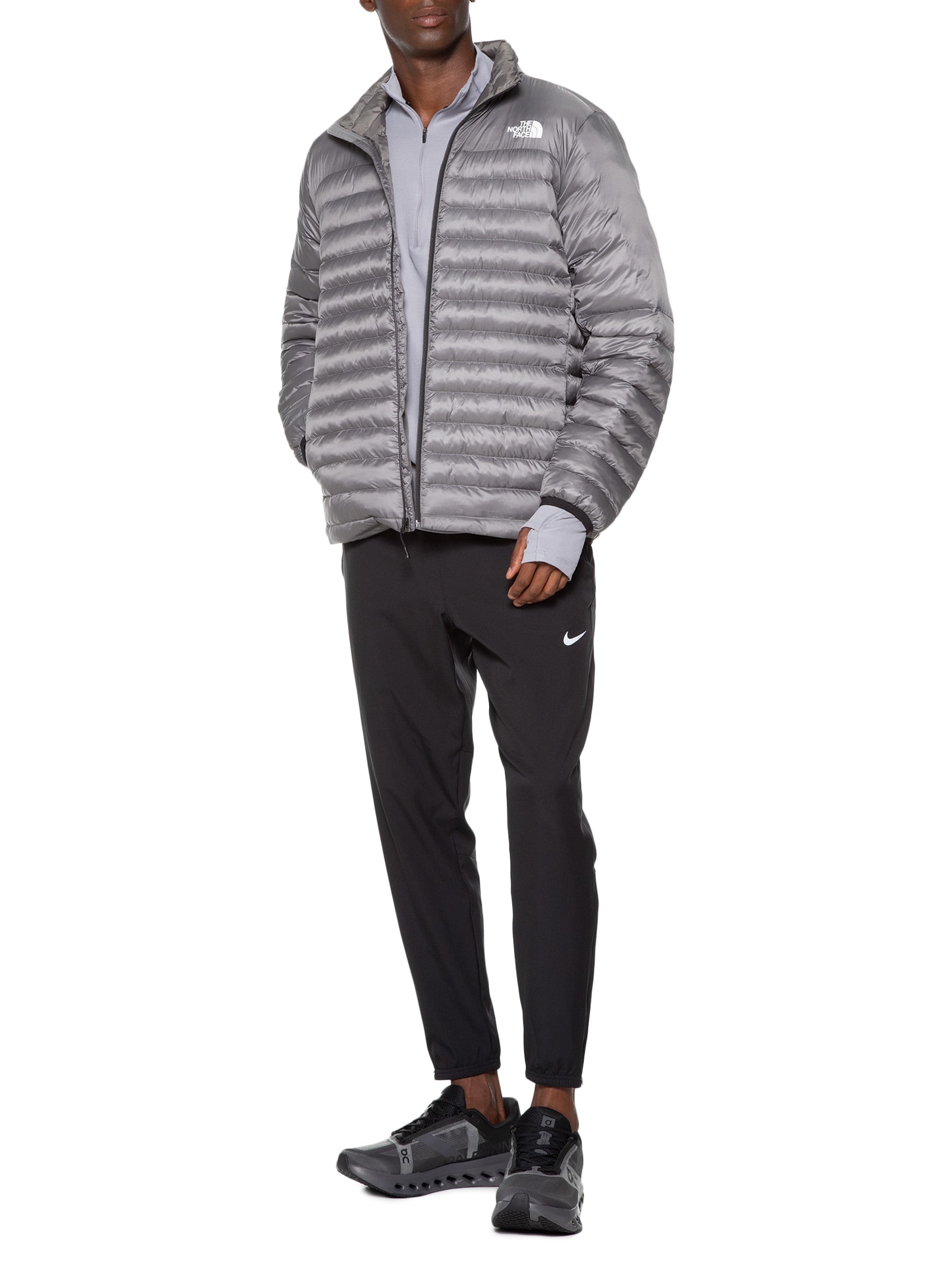 The North Face - Jaqueta Masculina Puffer Terra Peak - Cinza