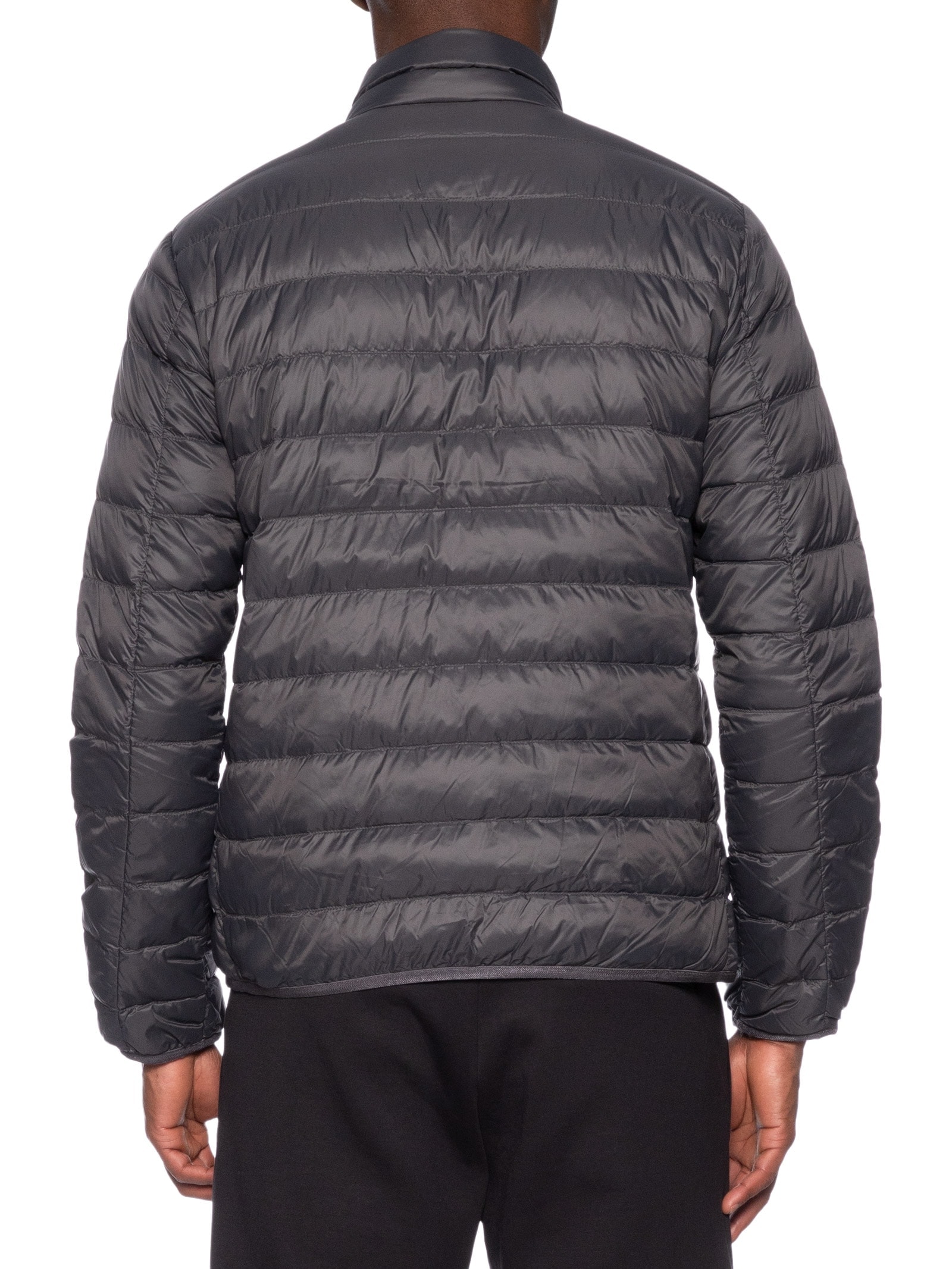 Jaqueta Masculina Puffer Train Core Down Light Cinza Ea7 Emporio Armani