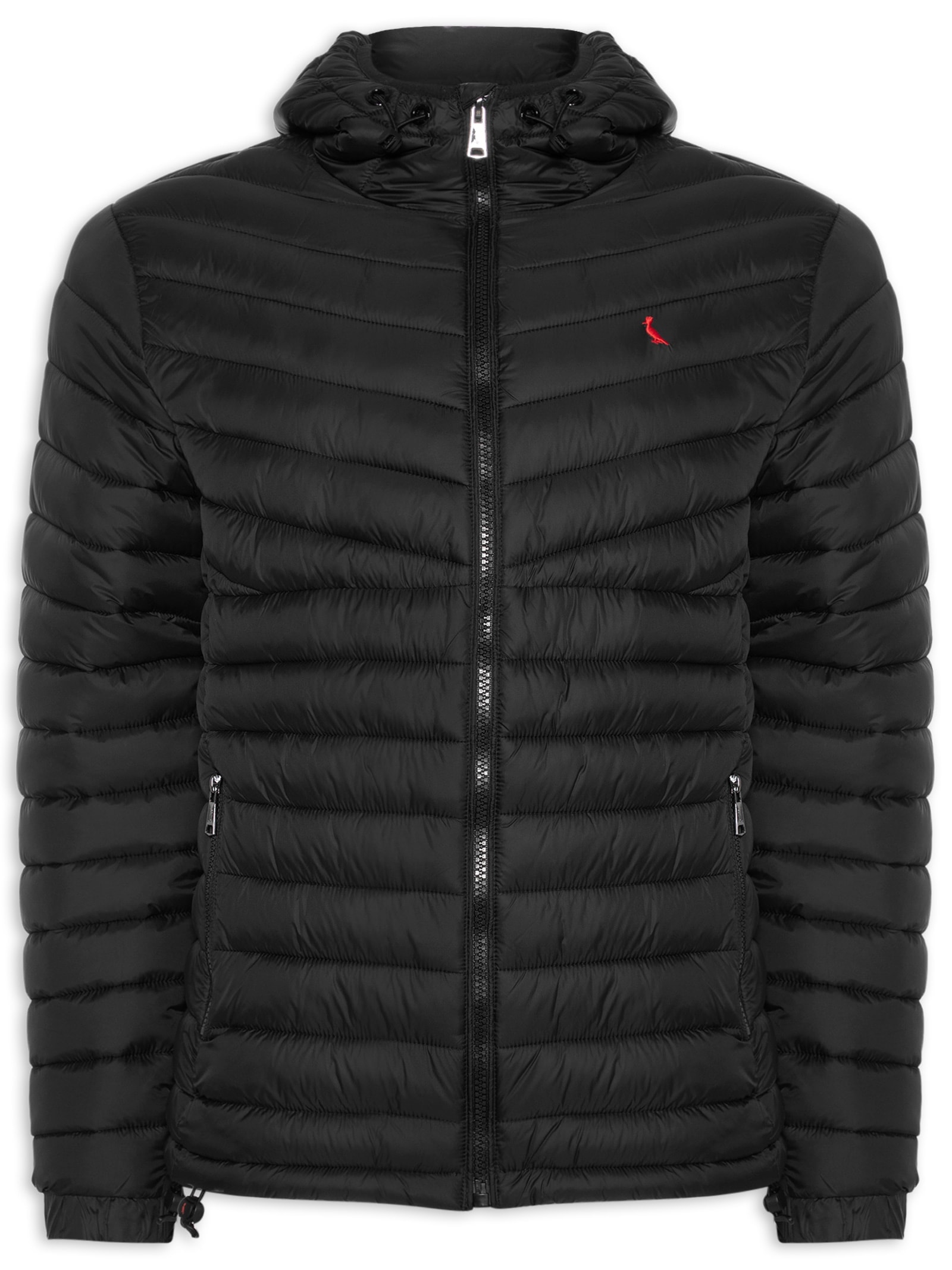 Jaqueta Masculina Puffer Upton Red Bird Preto Reserva