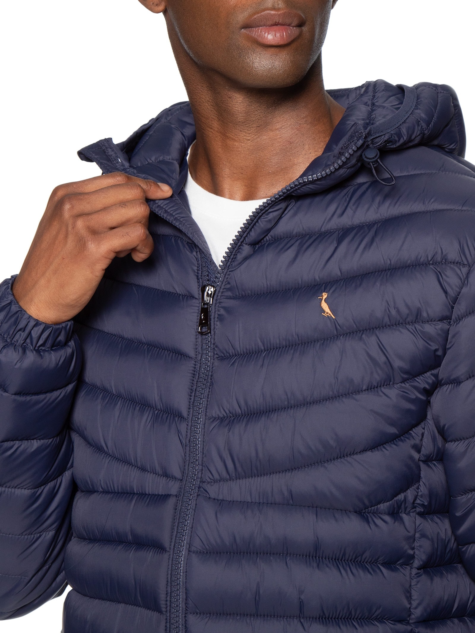 Jaqueta Masculina Puffer Uptown Color Bird Azul Reserva