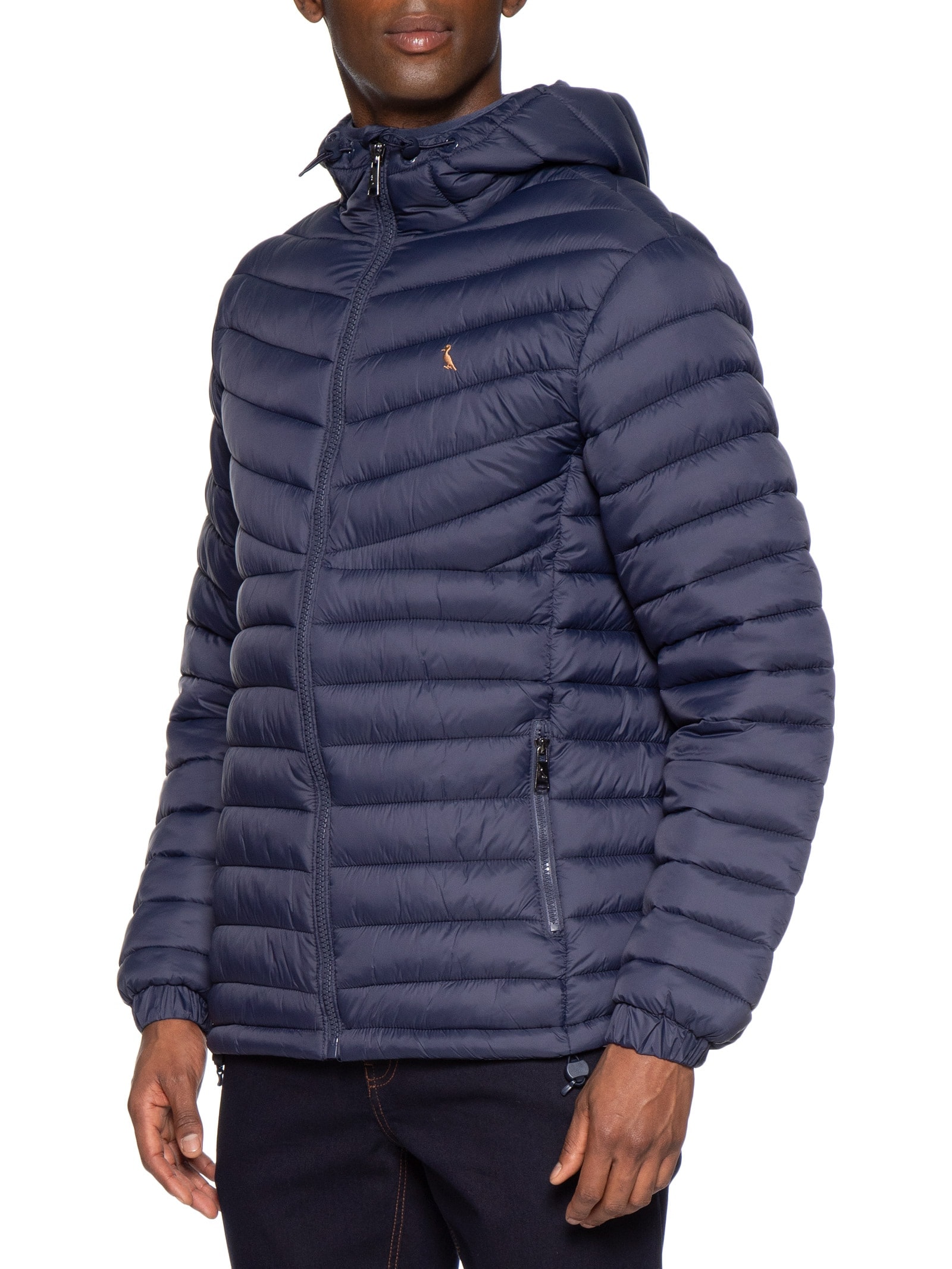 Jaqueta Masculina Puffer Uptown Color Bird Azul Reserva