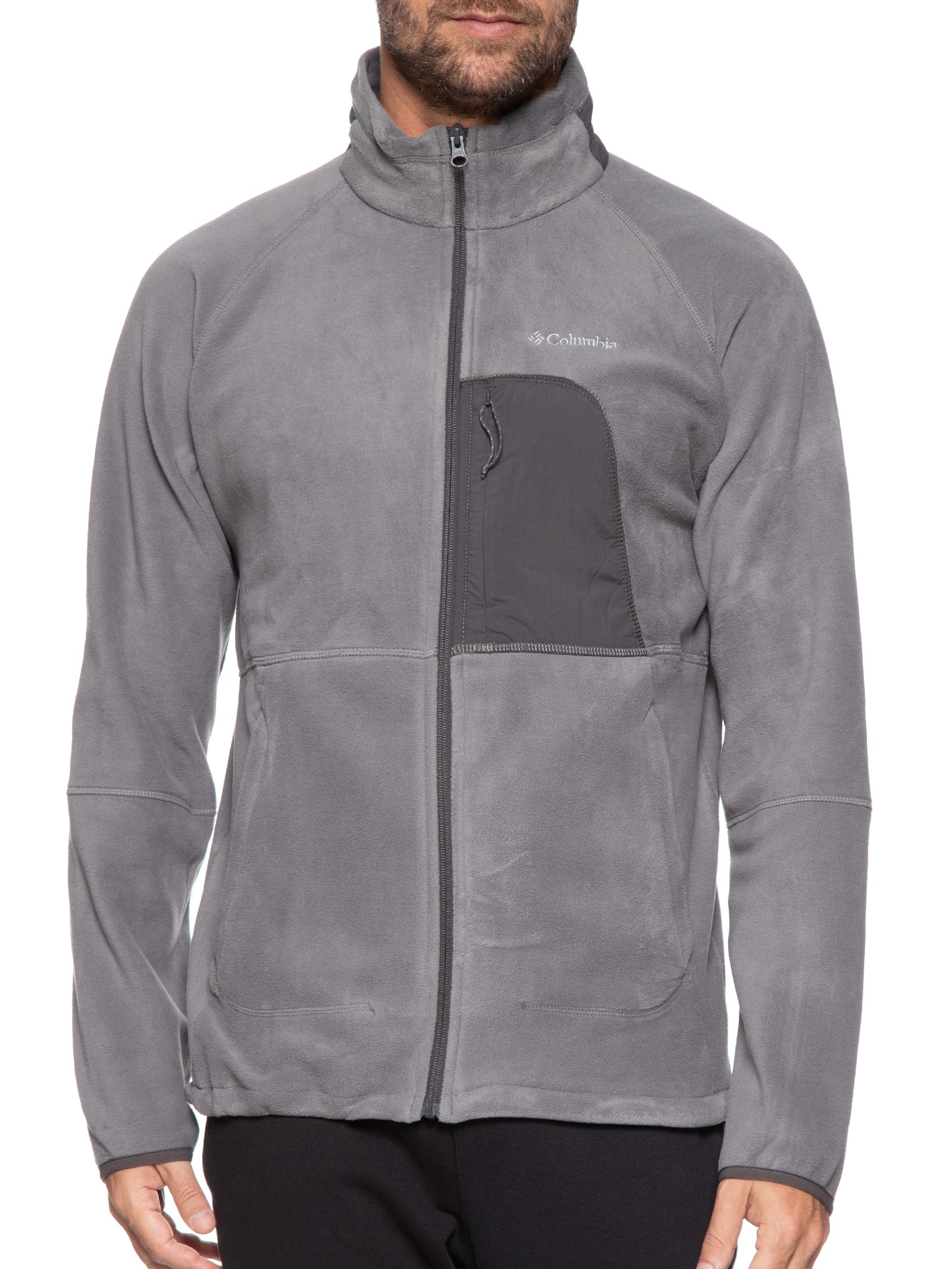 Columbia - Jaqueta Masculina Rapid Expedition™ Full Zip Fleece - Cinza