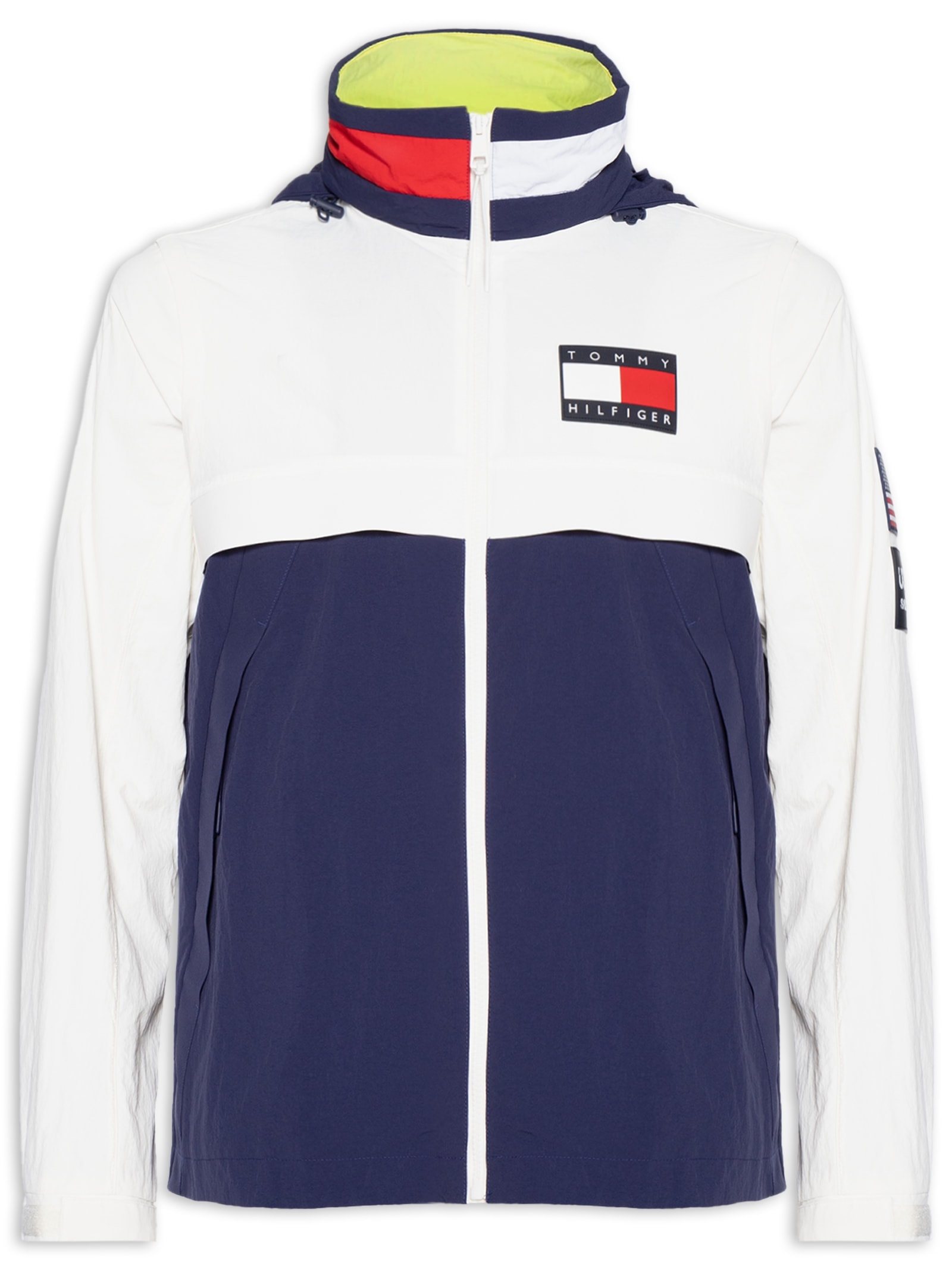 Jaqueta Masculina Regatta Us Sailgp Colorblock Branco Tommy Hilfiger