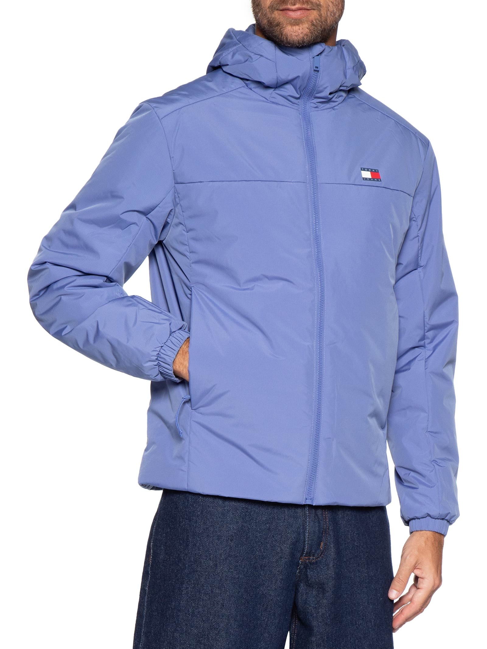 Jaqueta Masculina Regular Fit Com Bolso Interno Azul Tommy Jeans