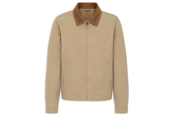 Jaqueta Masculina Relaxed Fit Castro Full Zip - Bege