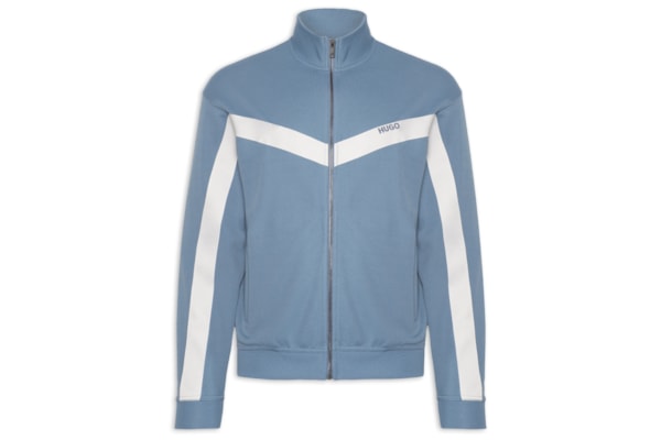 Jaqueta Masculina Relaxed- Fit Chevron Tape Darti - Azul
