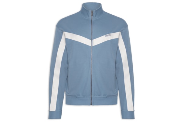 Jaqueta Masculina Relaxed- Fit Chevron Tape Darti - Azul