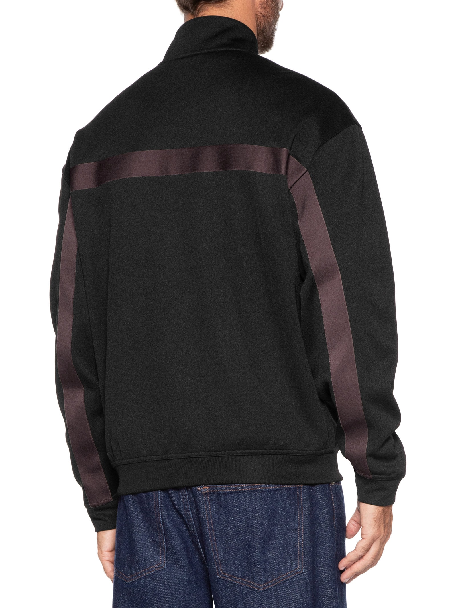 Jaqueta Masculina Relaxed- Fit Chevron Tape Darti Preto Hugo