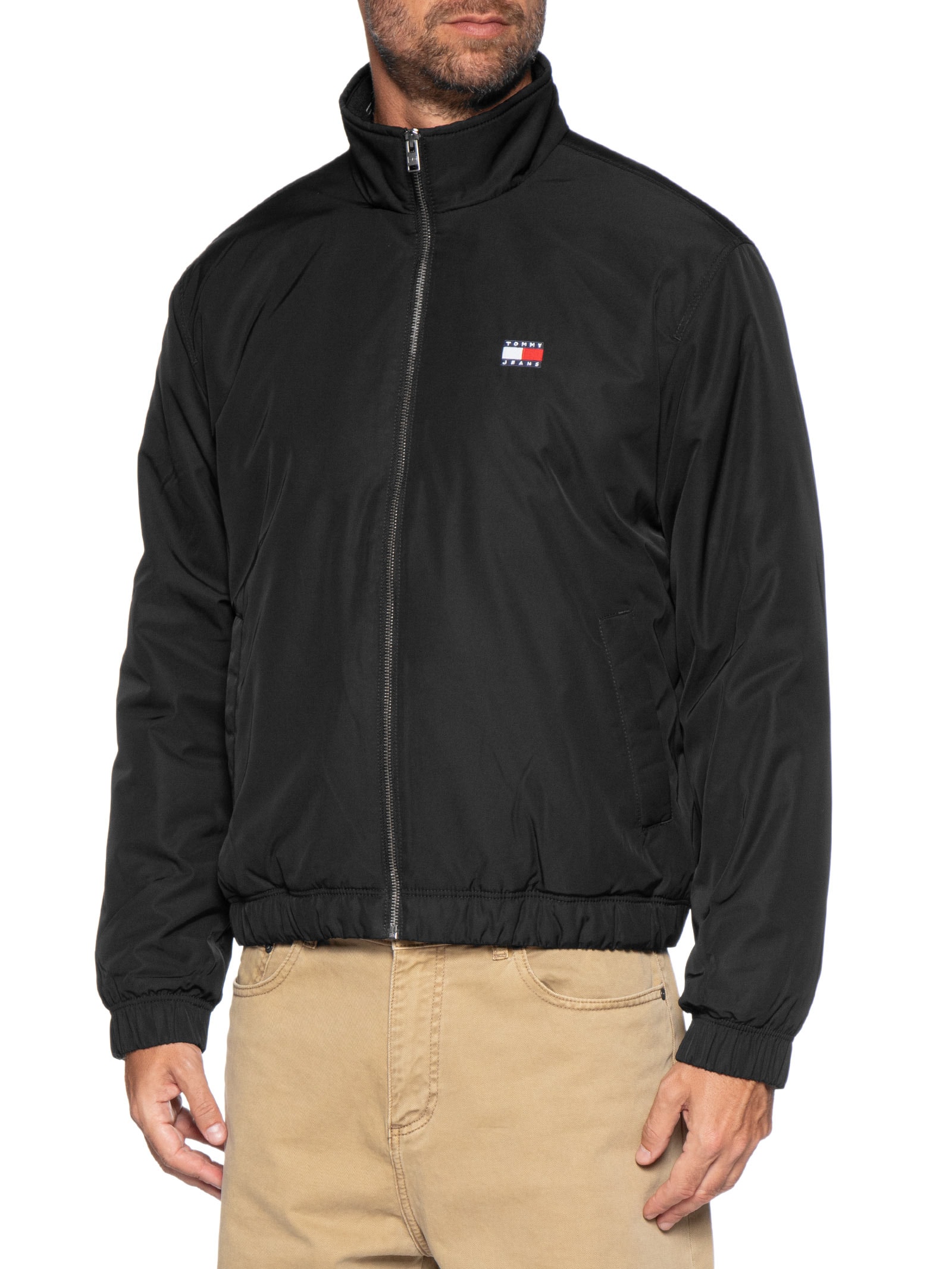 Jaqueta Masculina Relaxed Fit Com Logo Interno Preto Tommy Jeans