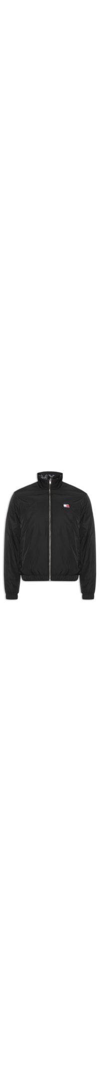 Jaqueta Masculina Relaxed Fit Com Logo Interno - Preto