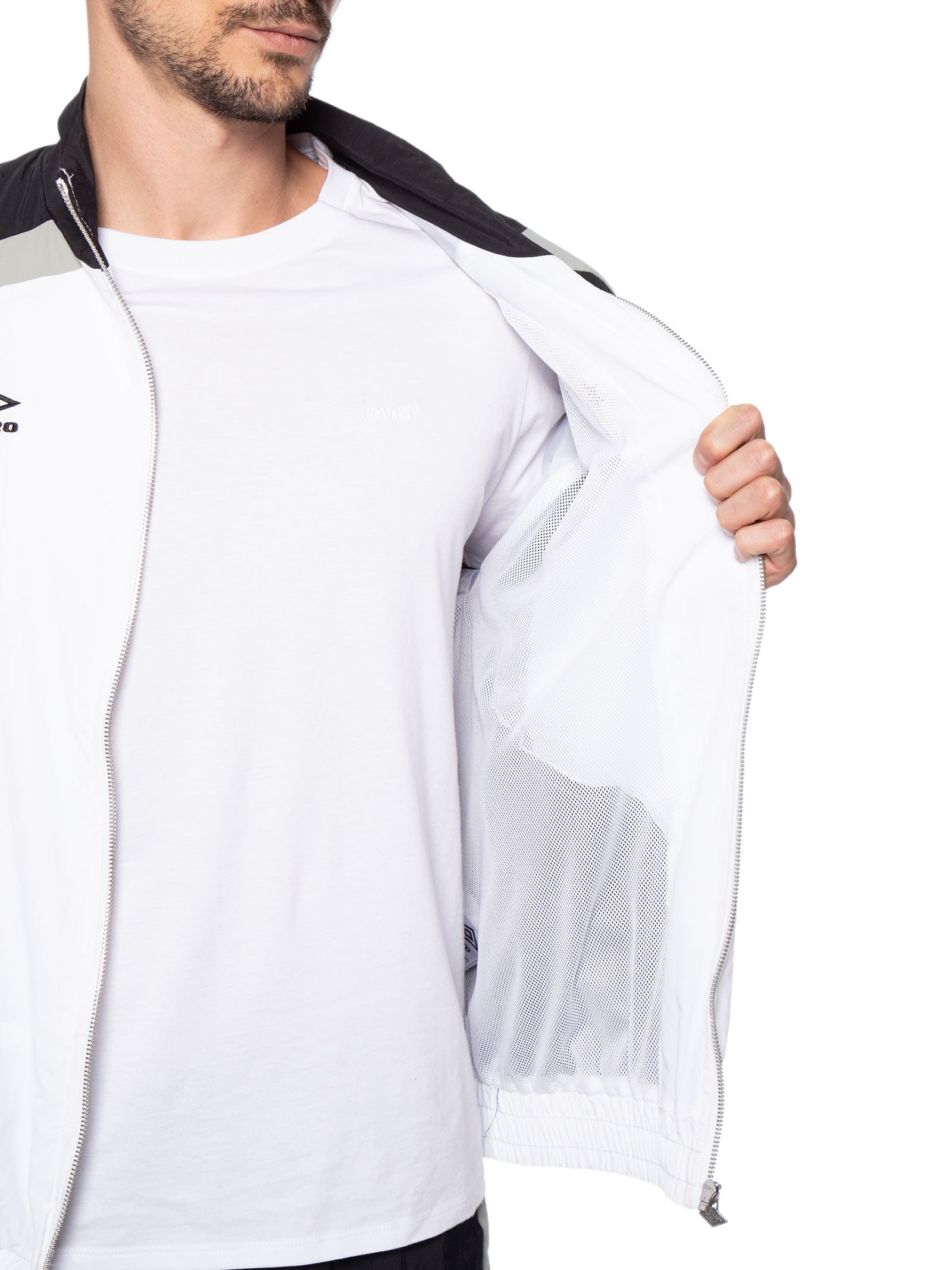 Jaqueta Masculina Relaxed Track Branco Umbro