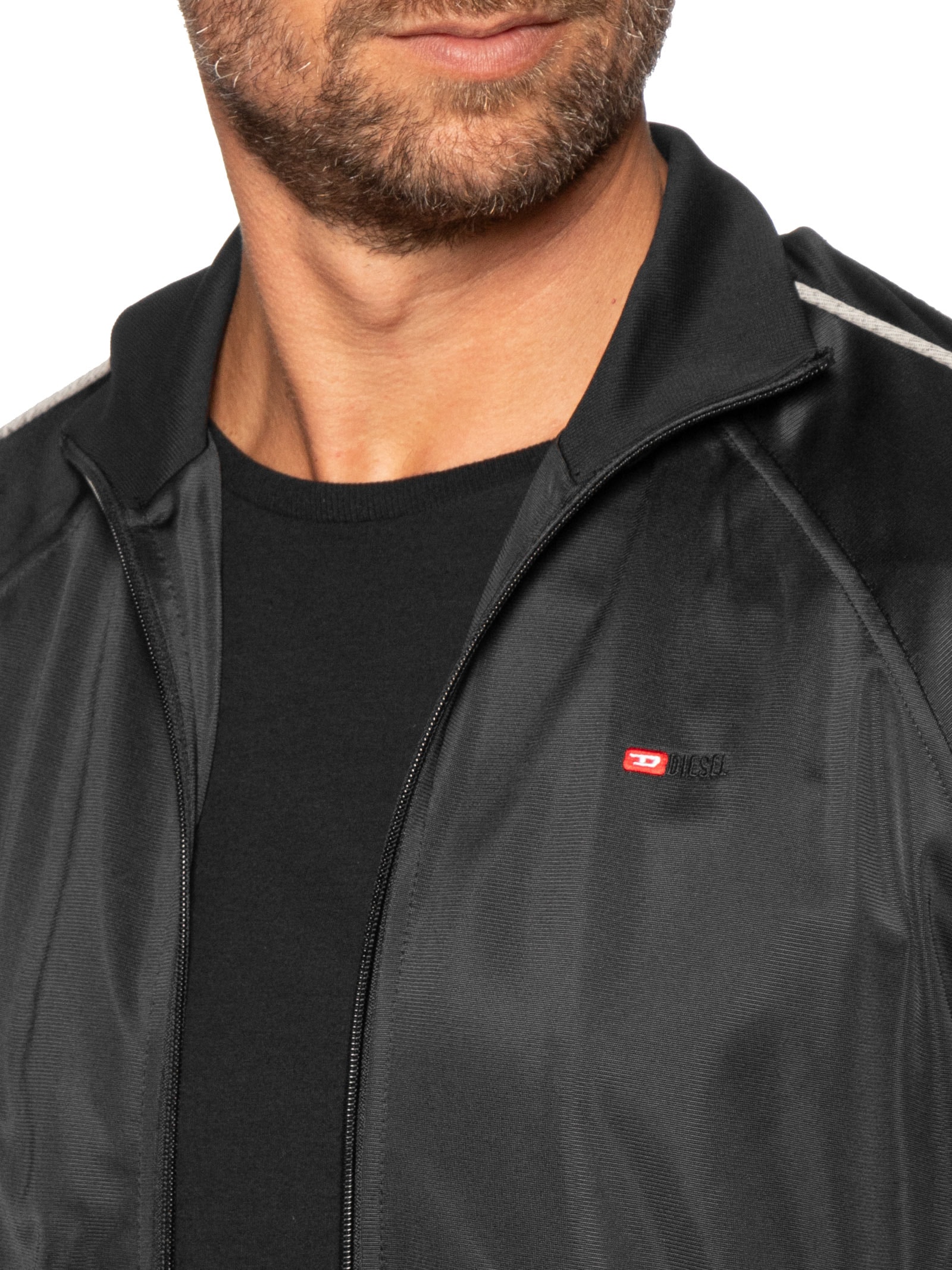 Jaqueta Masculina S-Rarmero Felpa Preto Diesel