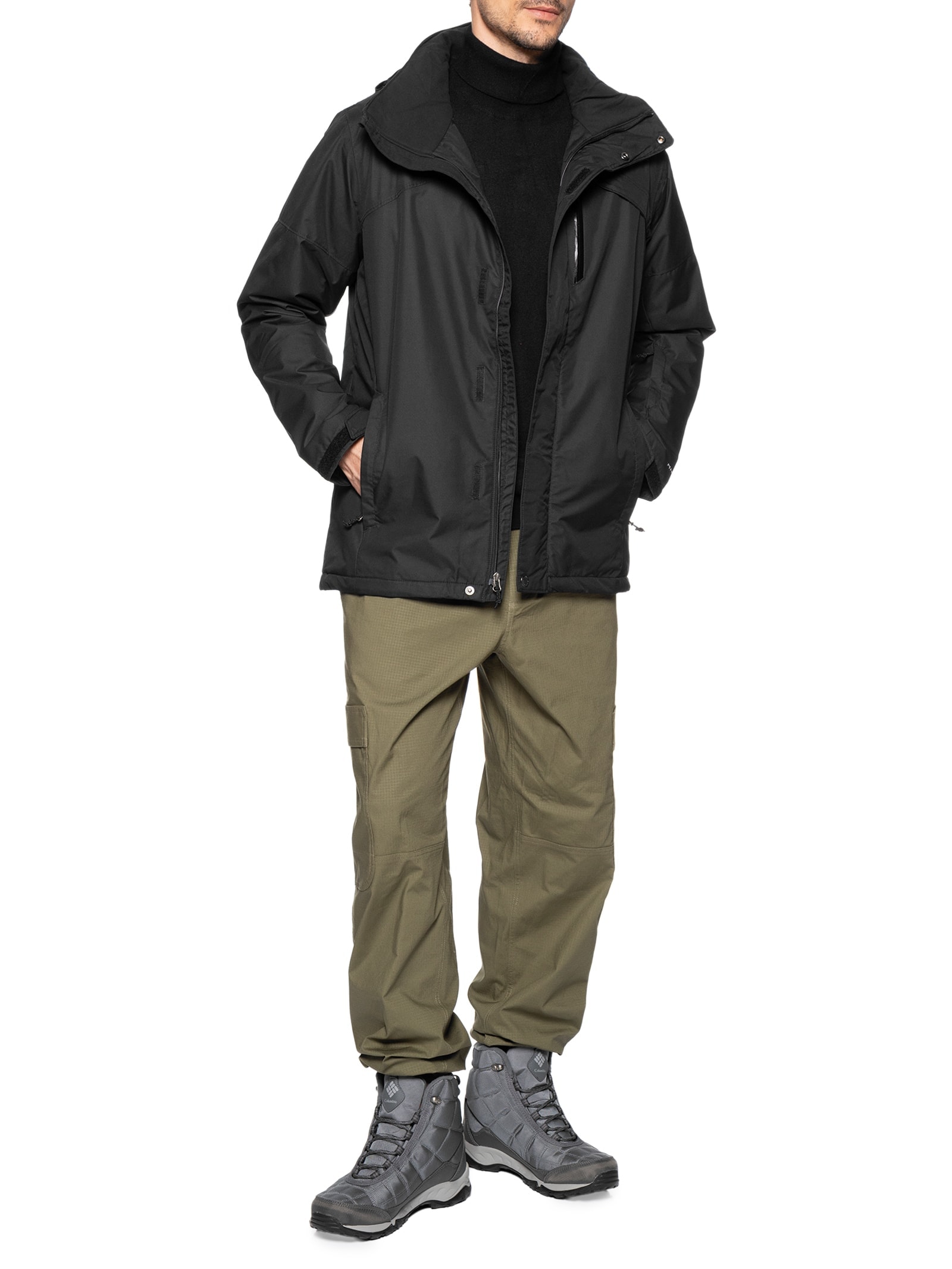 Jaqueta Masculina Ski Last Track II Com Capuz Preto Columbia