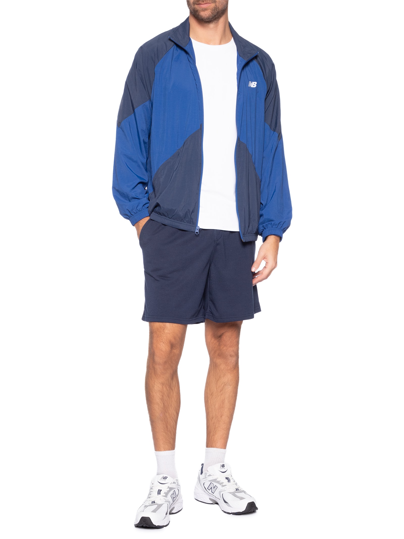 Jaqueta Masculina Sport Legacy Woven Azul New Balance
