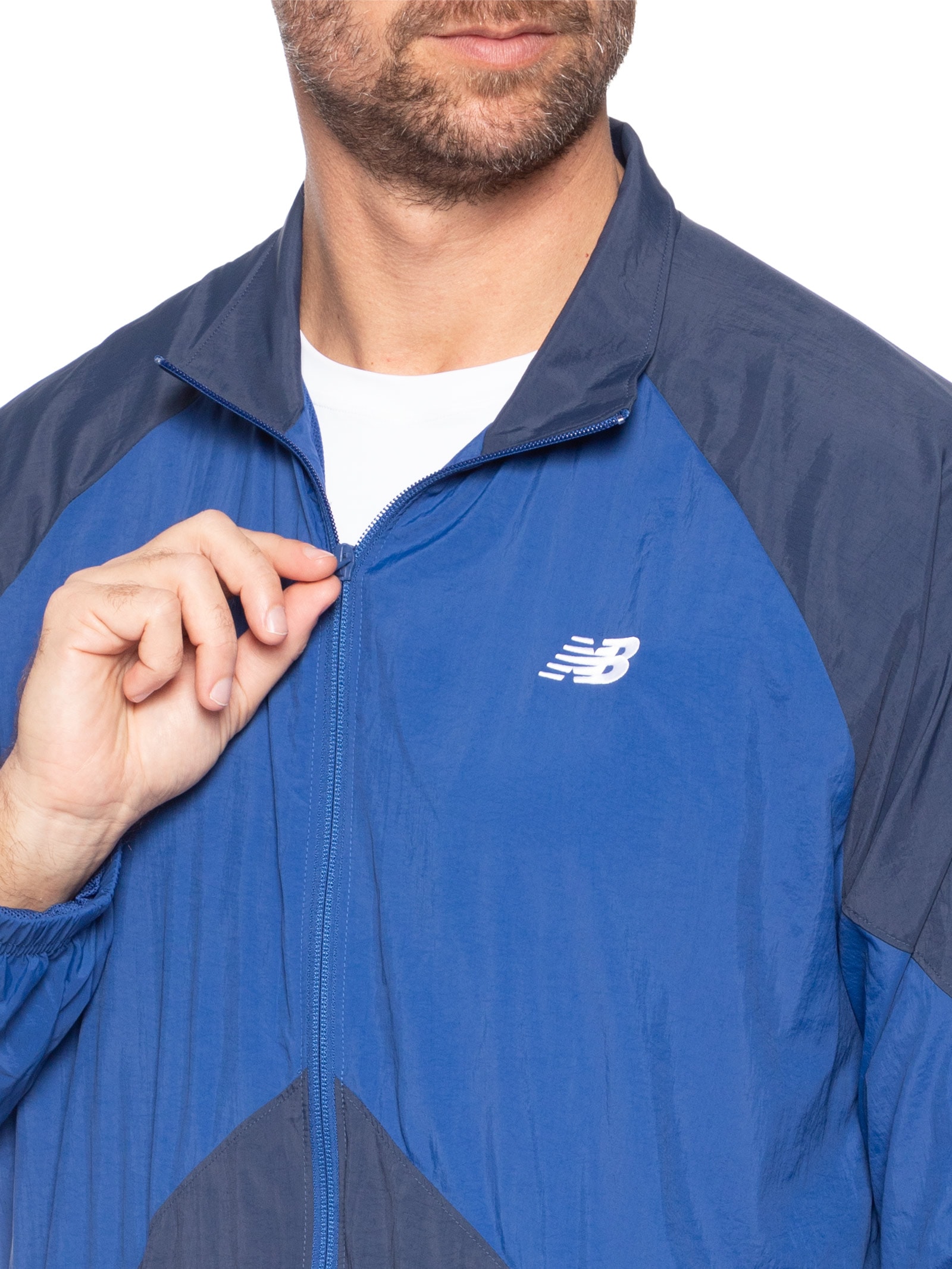 Jaqueta Masculina Sport Legacy Woven Azul New Balance